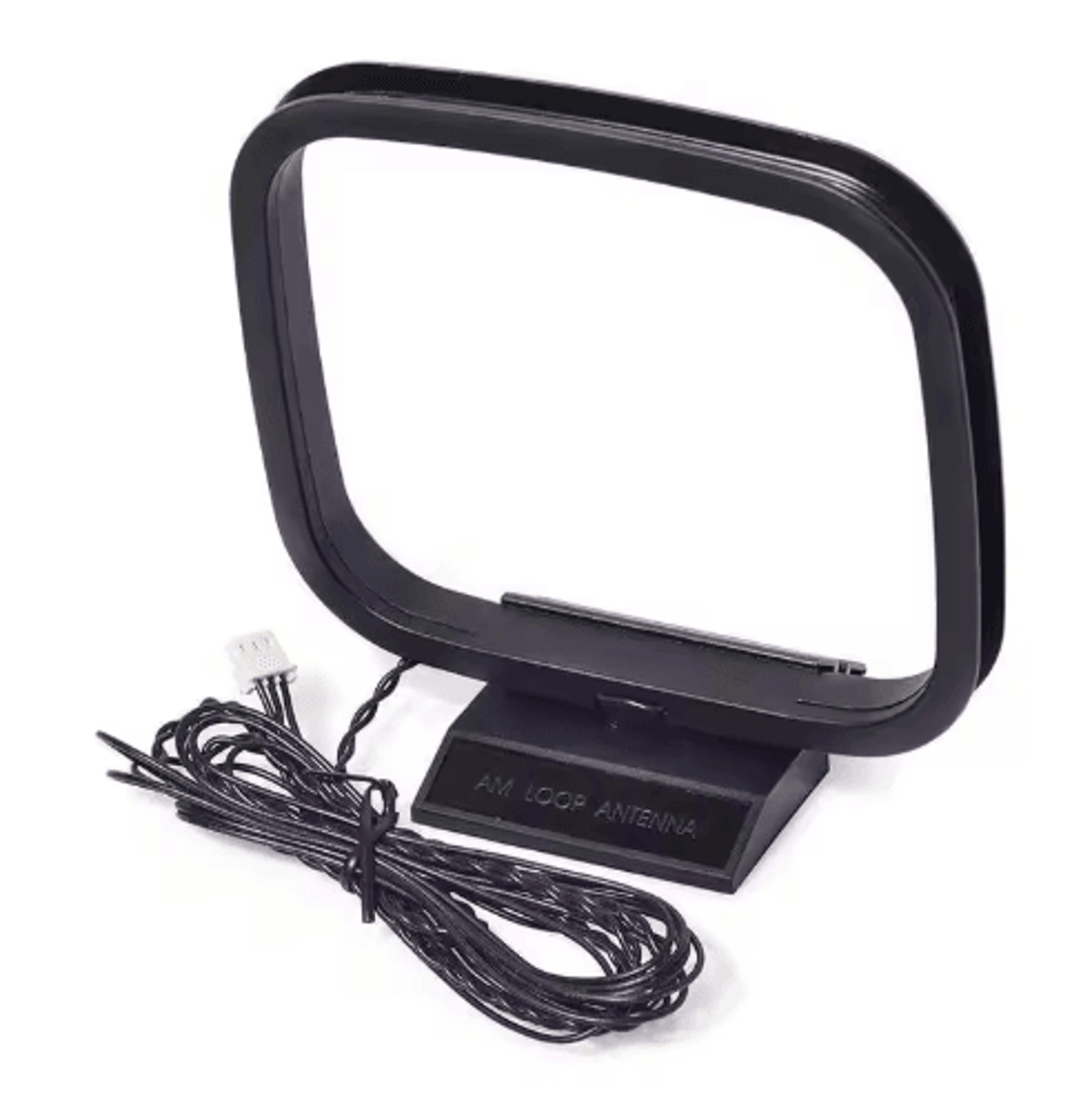 FM AM Loop Antenna With 3 Pin Mini Connector Home Audio Receiver Antenna 0