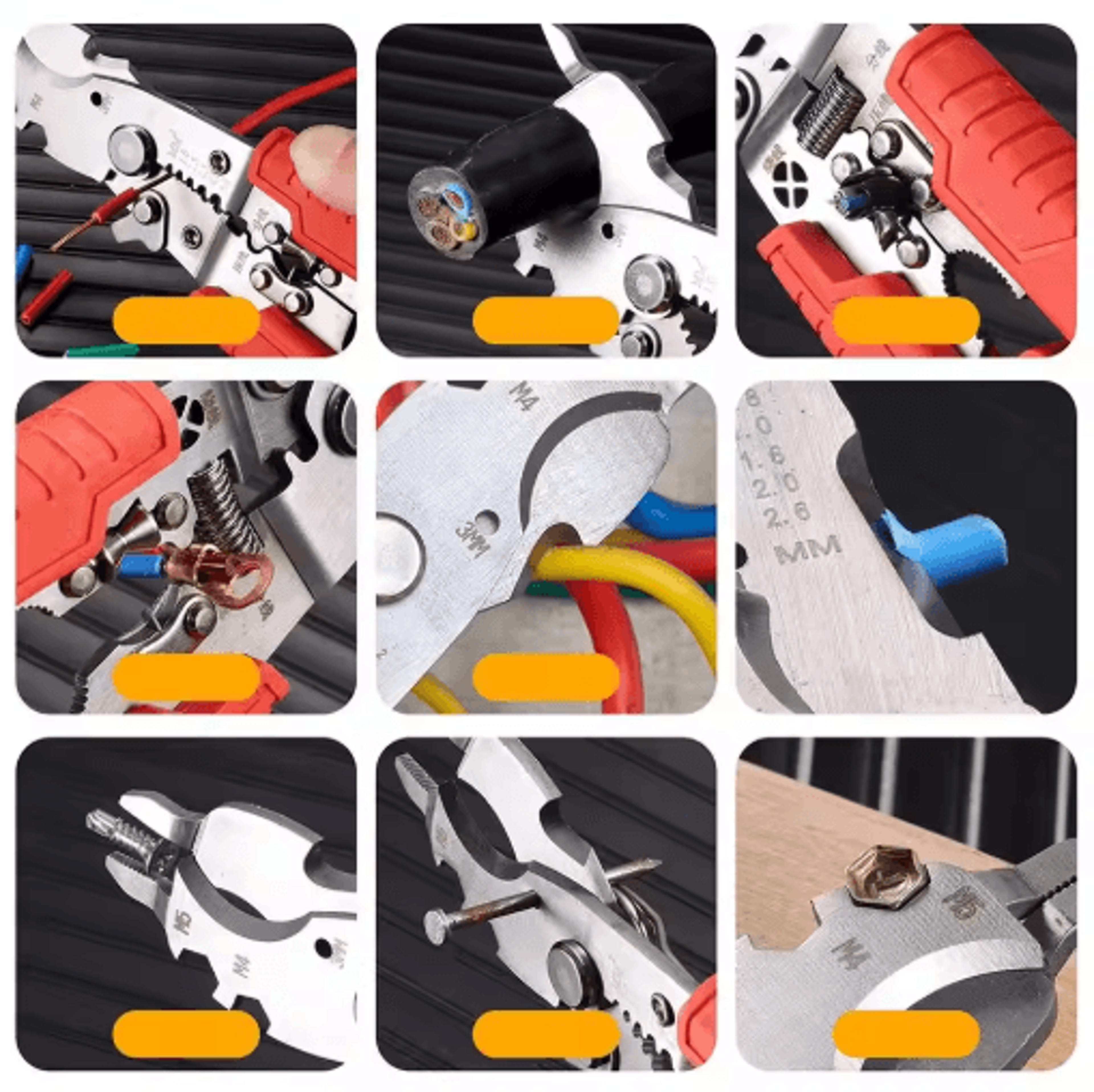 4 In 1 Wire Stripper With Voltage Tester Multi Function Electric Wire Stripping And Cutting Tool 5