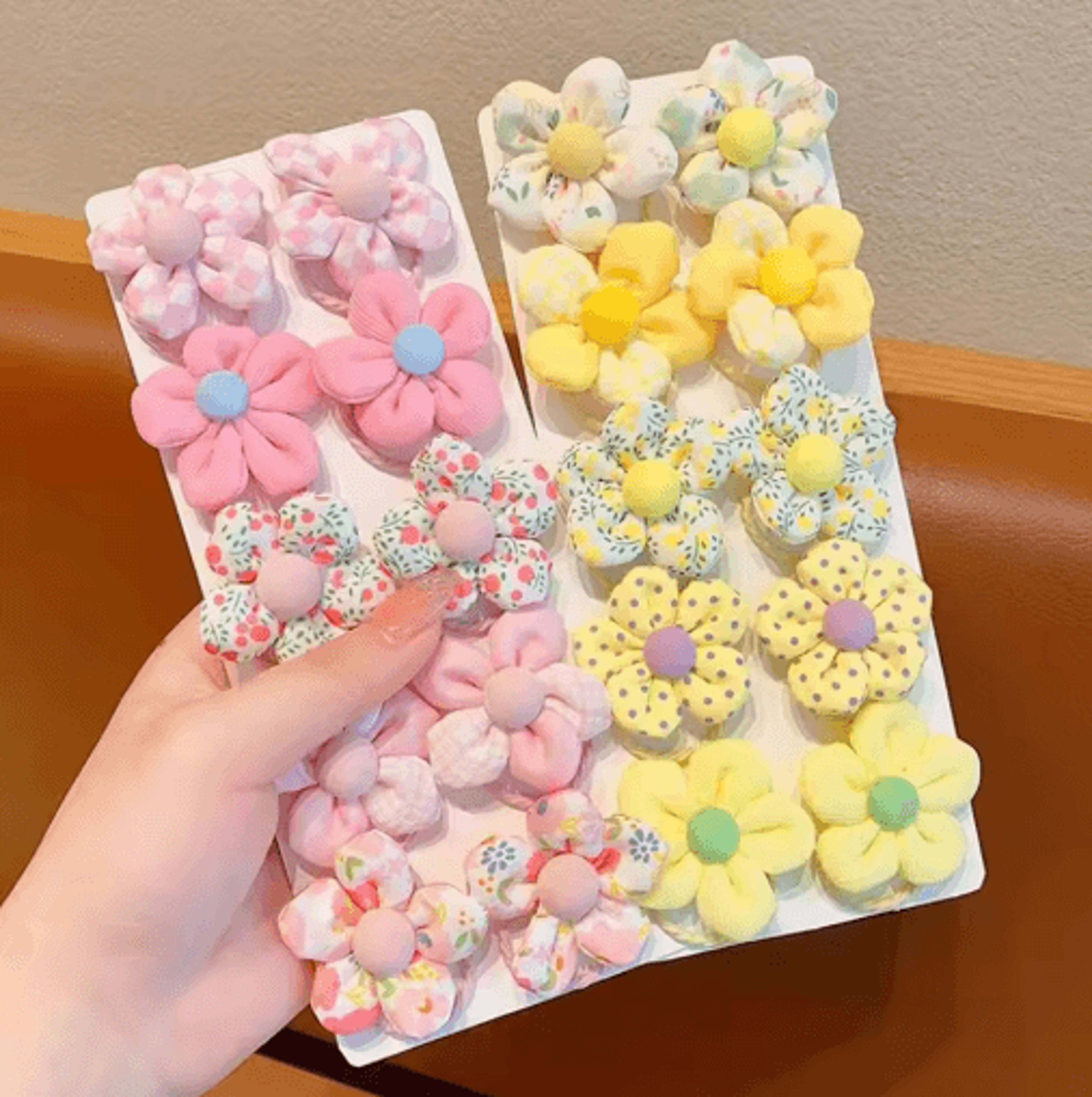 10 Piece Sweet Flower And Bow Hair Ties Cute Elastic Hair Bands For Little Girls In Candy Colors 13