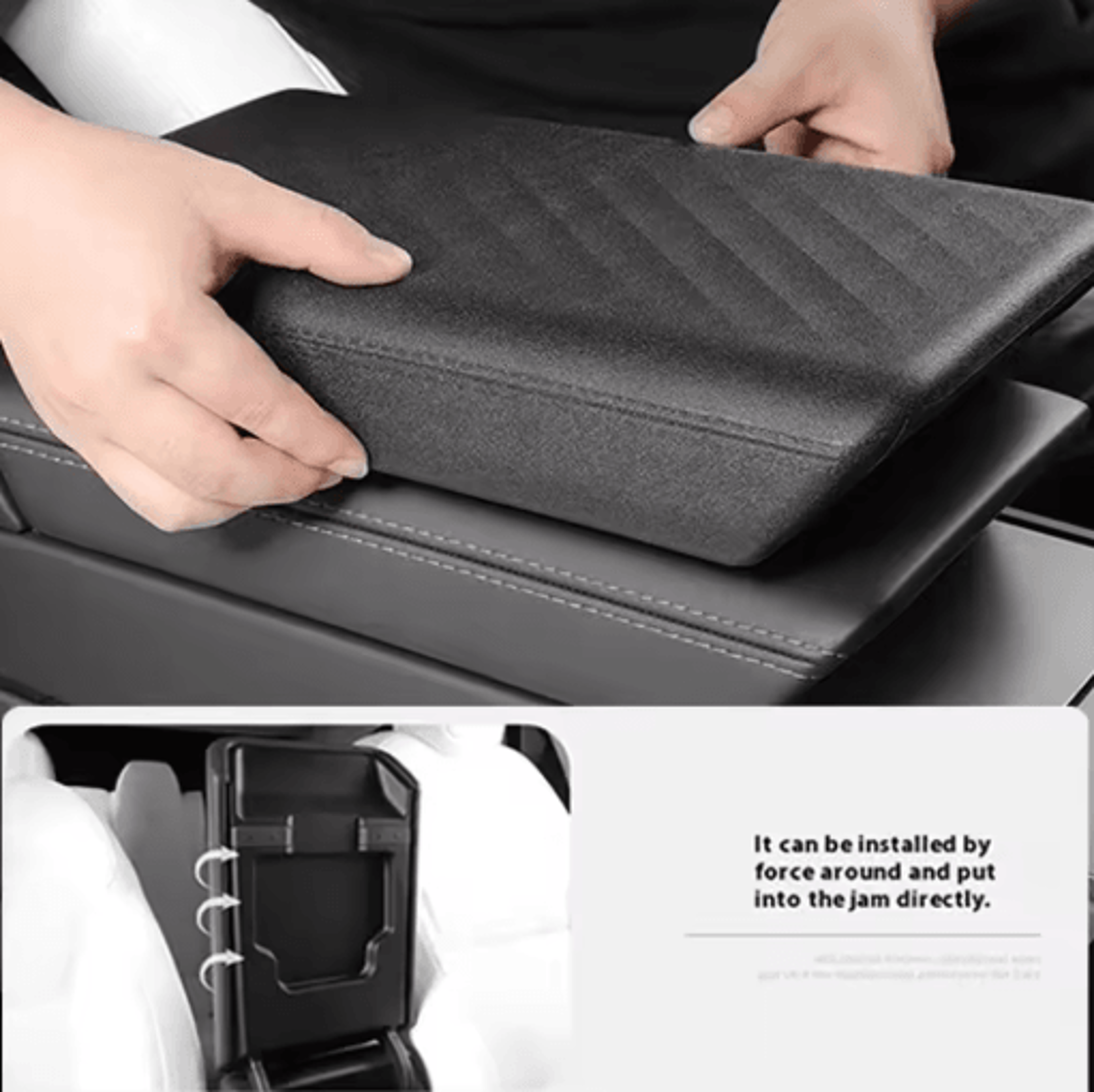 Center Console Armrest Cover For Tesla Model 3 2011 To 2022 And Model Y Juniper 2025 Soft TPE Conso 7