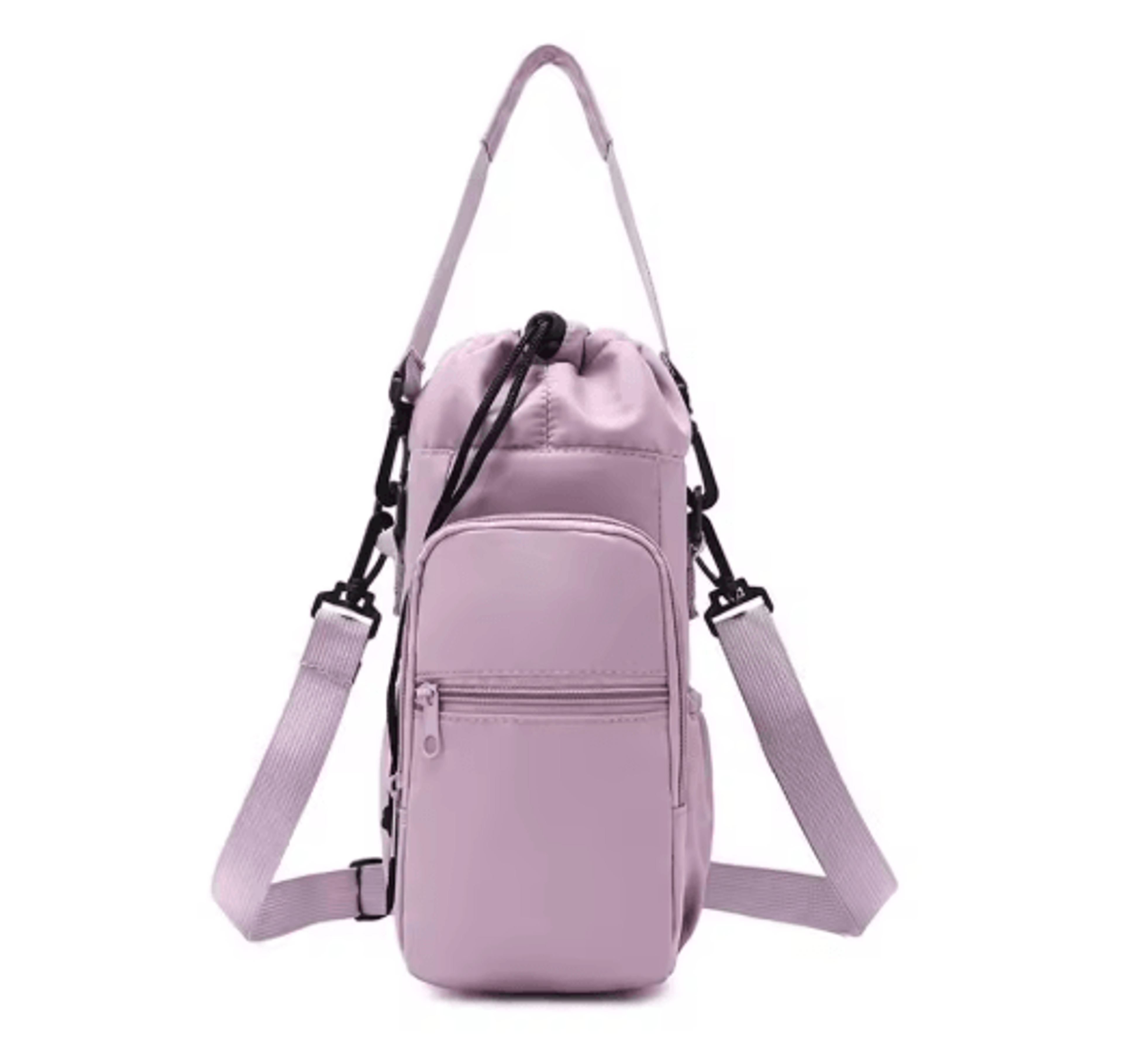 Insulated Water Bottle Carrier Sling Bag 32oz 40oz Crossbody Holder With Phone Pocket 4