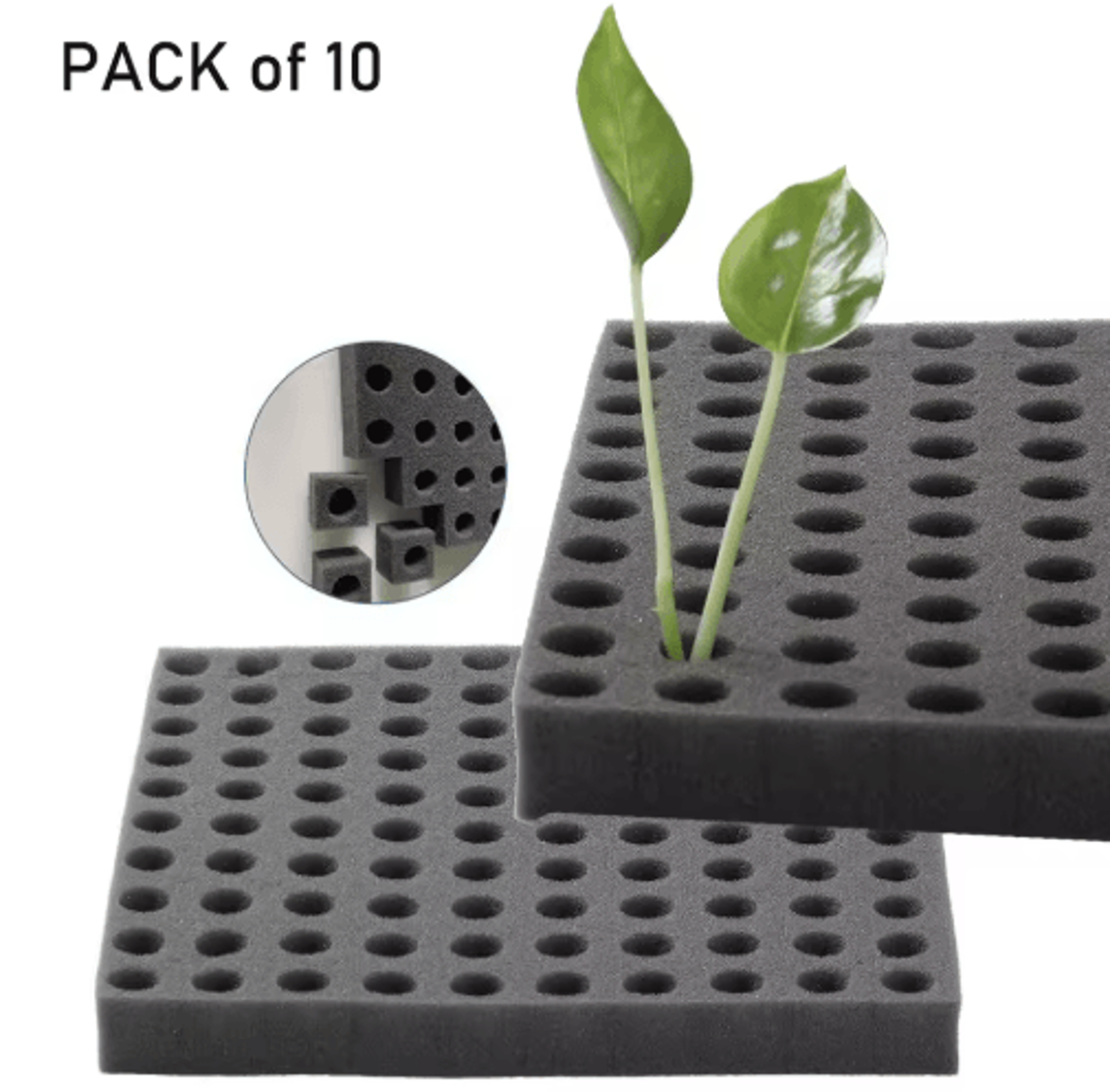 Hydroponic Sponge Grow Media Soil Less Cultivation Sponges For Planting And Gardening 5 10 Sheets 0