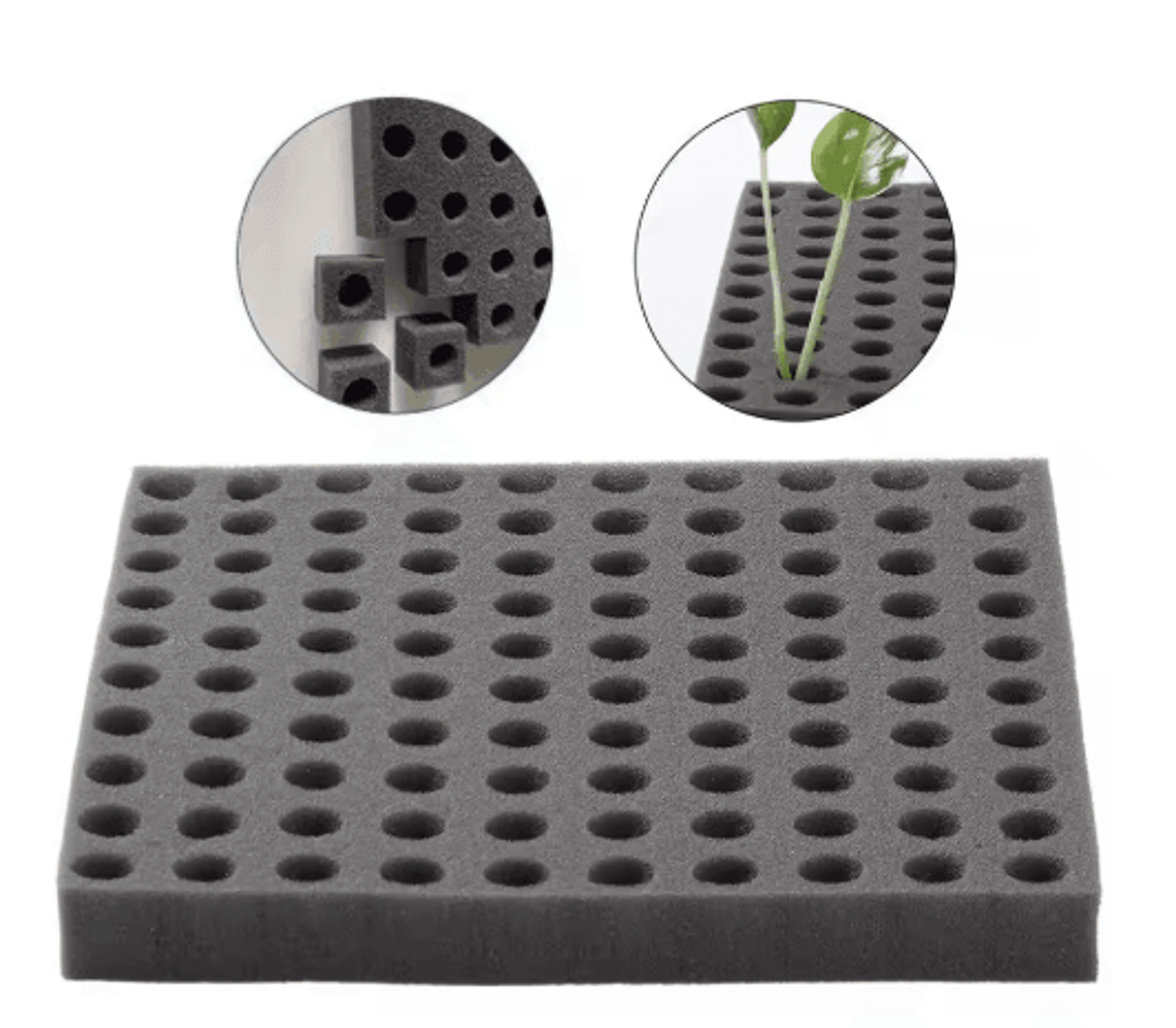 Hydroponic Sponge Grow Media Soil Less Cultivation Sponges For Planting And Gardening 5 10 Sheets 7