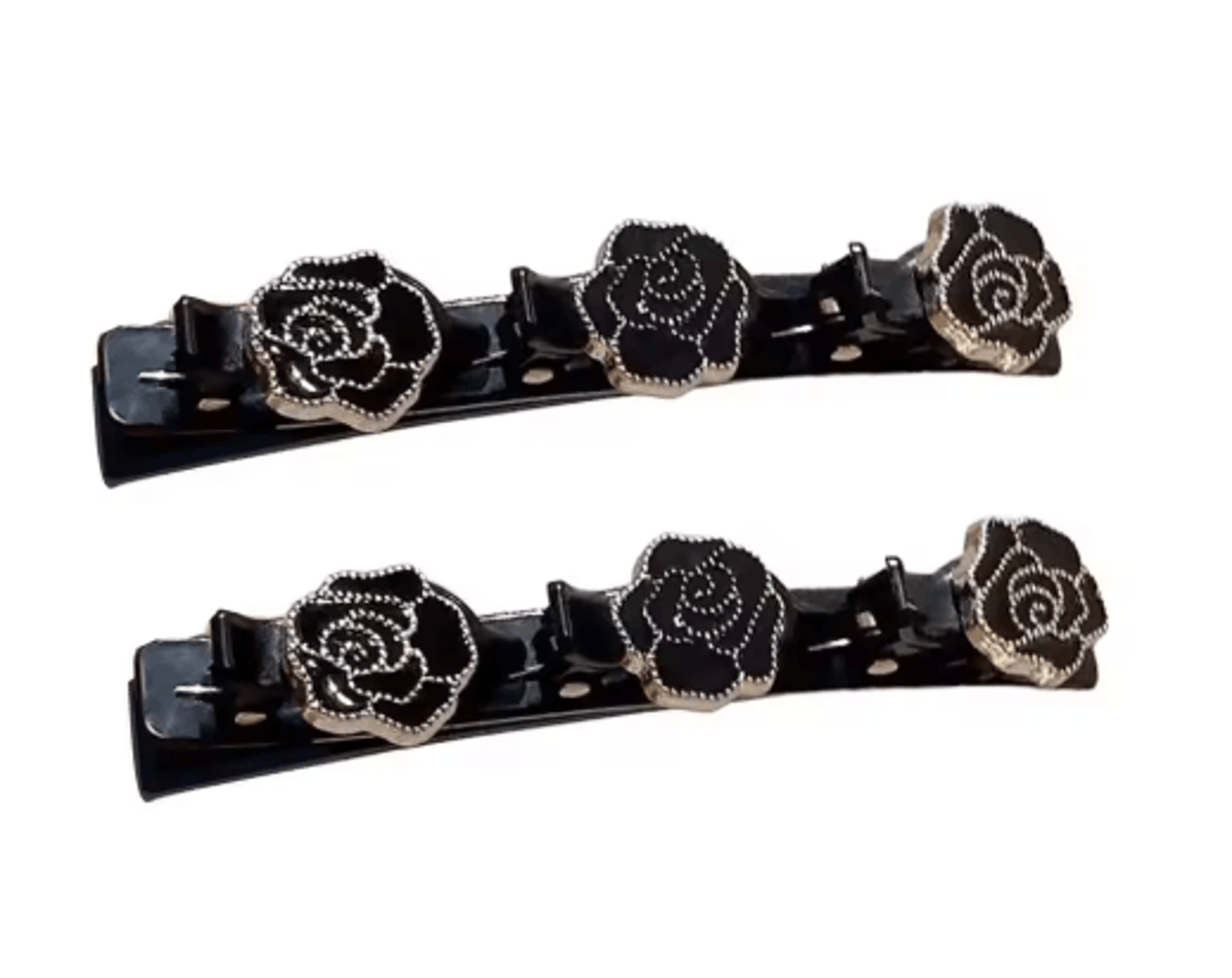 Sparkling Crystal Rhinestone Clover Hair Clips Braided Hairpins For Women And Girls 1