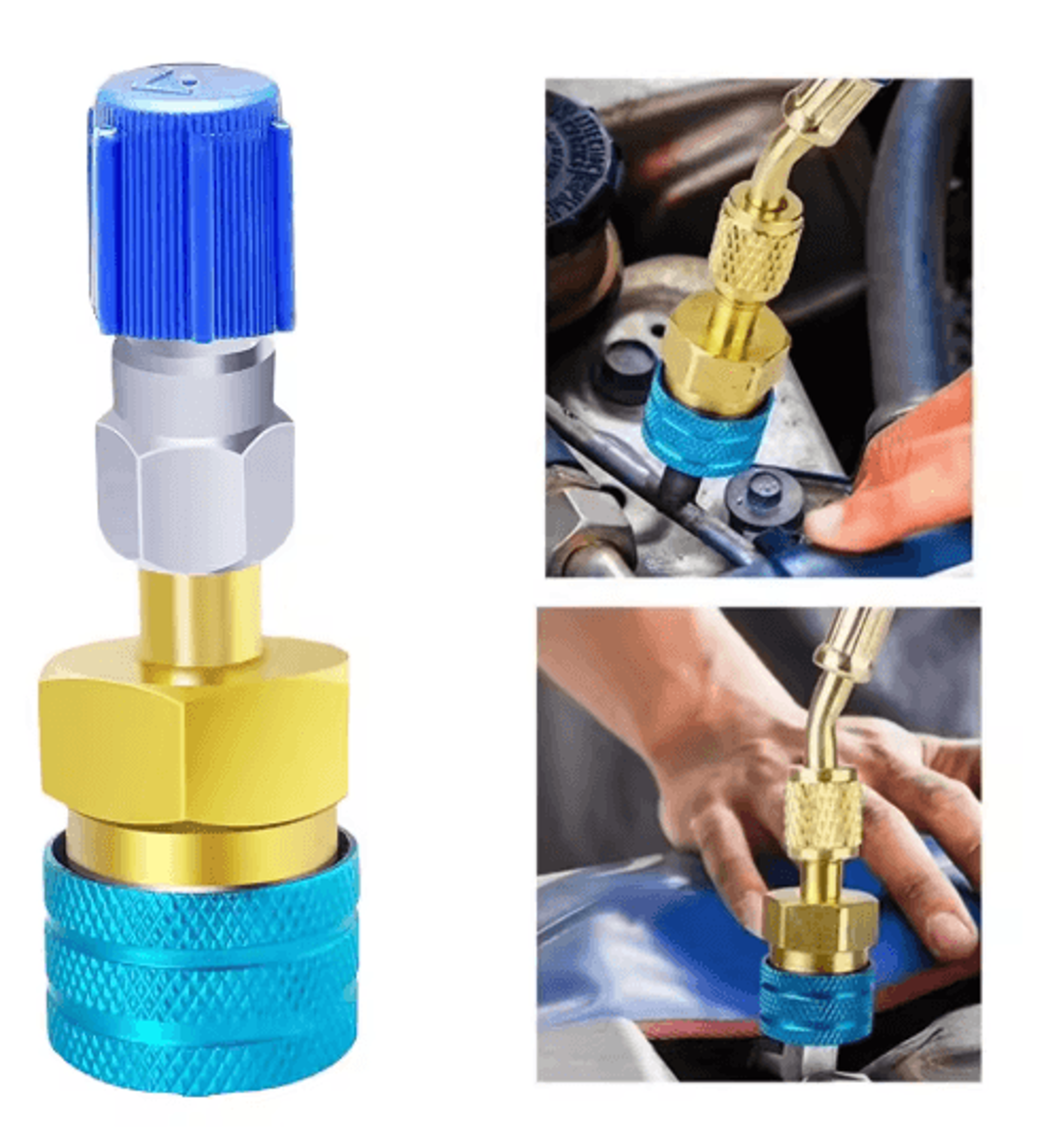AC Refrigerant Adapter Coupler R1234YF To R134A R12 To R134A Low Side Connector 0