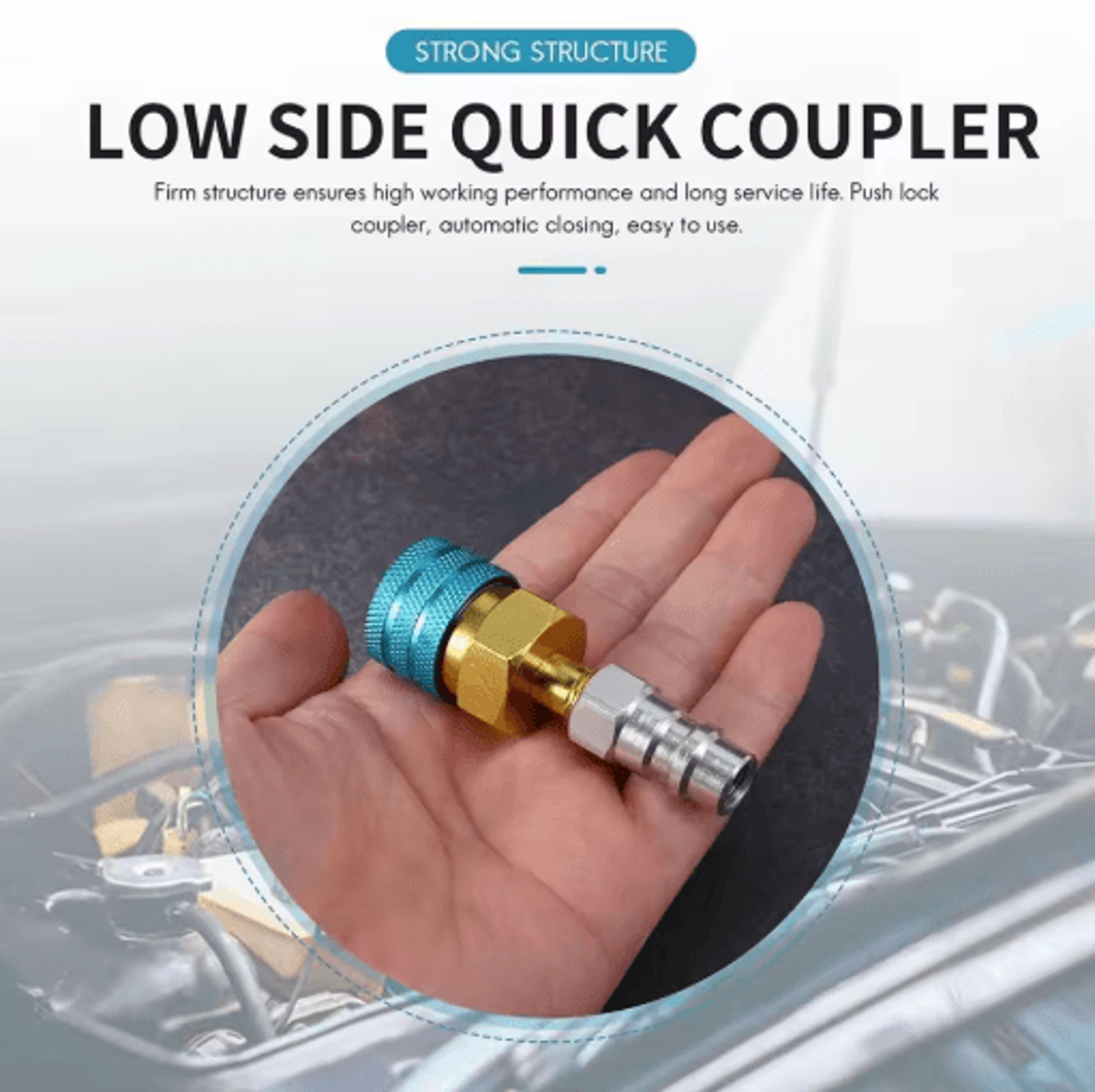 AC Refrigerant Adapter Coupler R1234YF To R134A R12 To R134A Low Side Connector 2