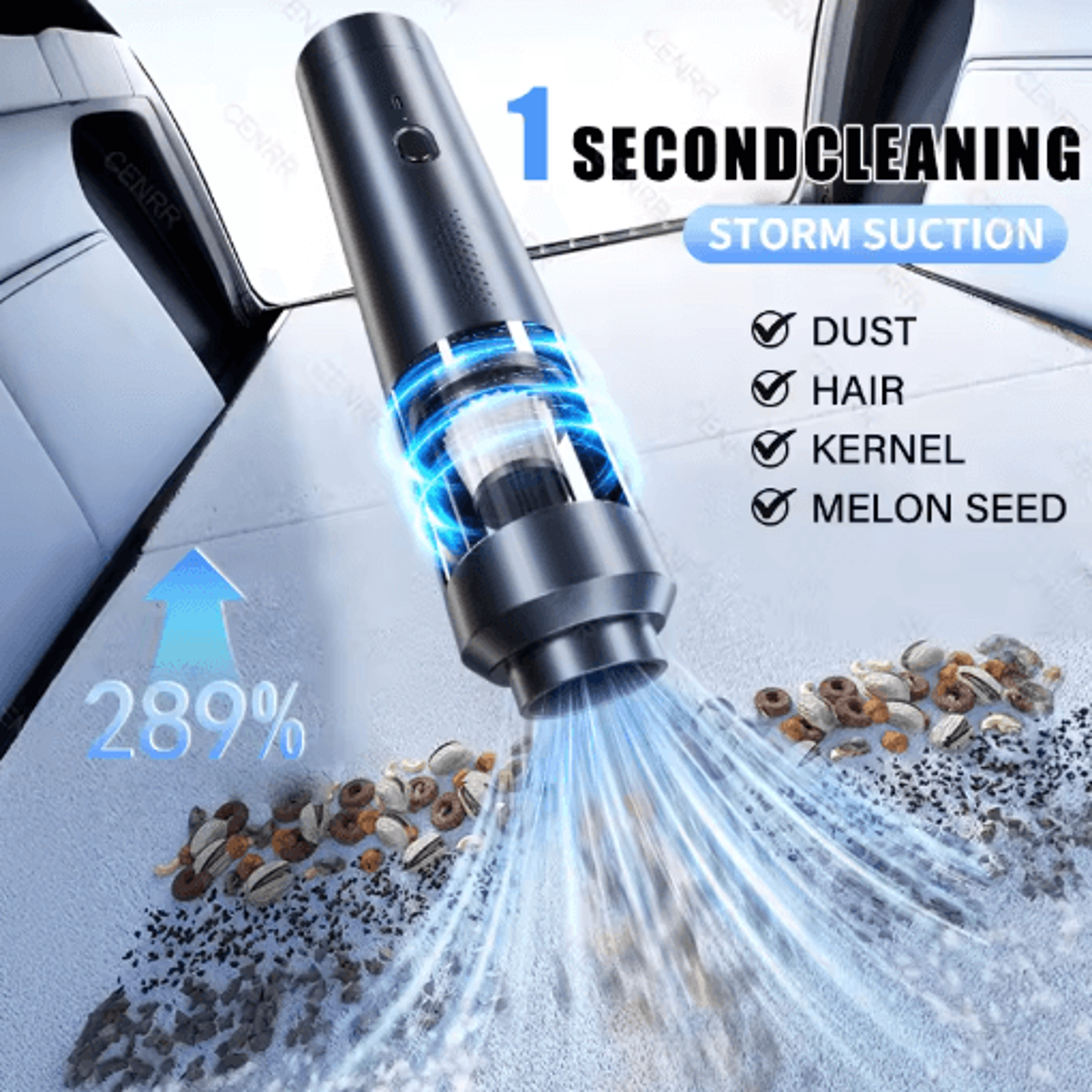 CENRR 9998000PA Car Vacuum Cleaner Powerful Wireless Portable Cleaner With Air Blower 9