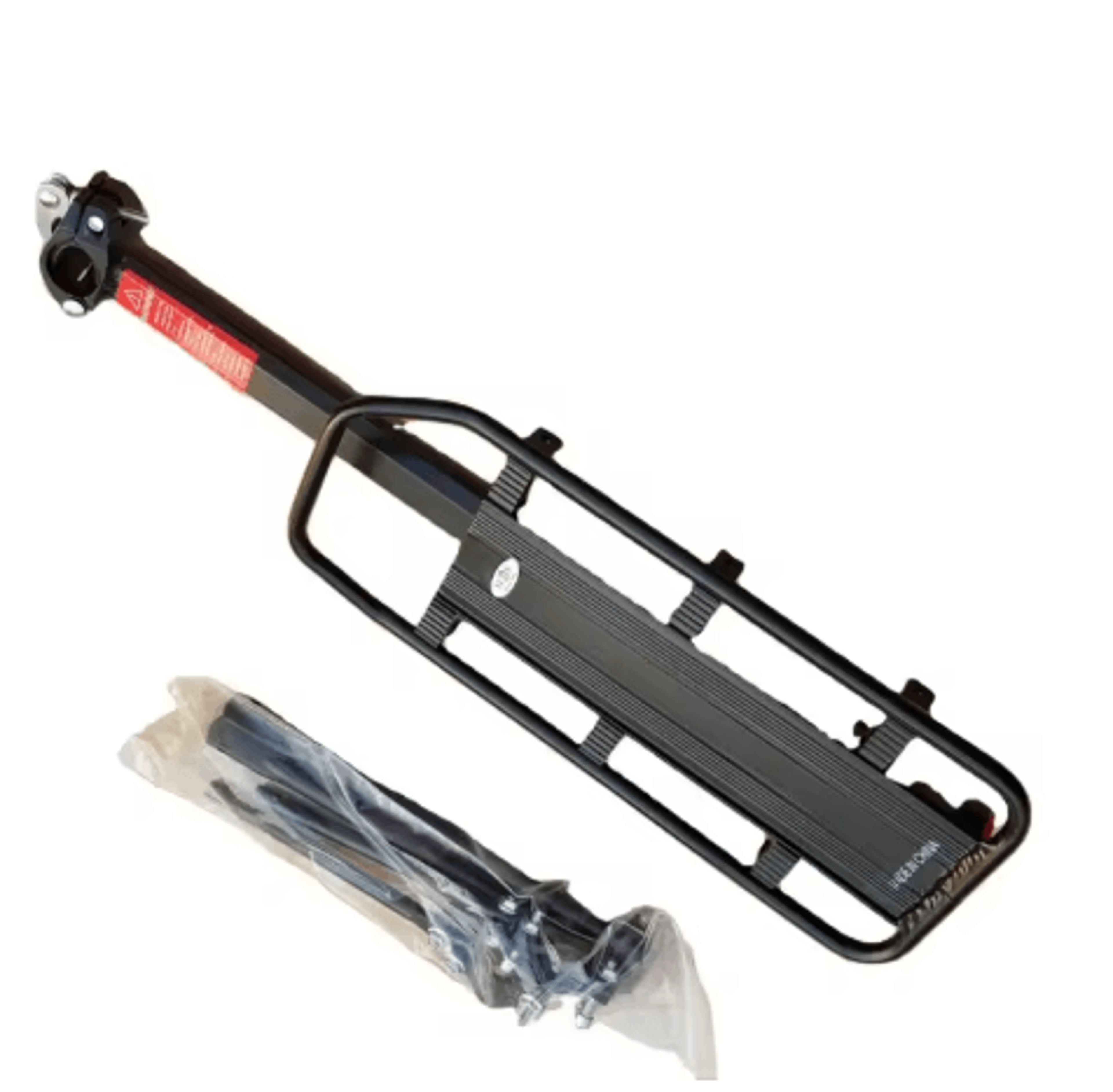 Adjustable Bike Luggage Rack Quick Release Rear Seat Rack With Reflective Plate 0
