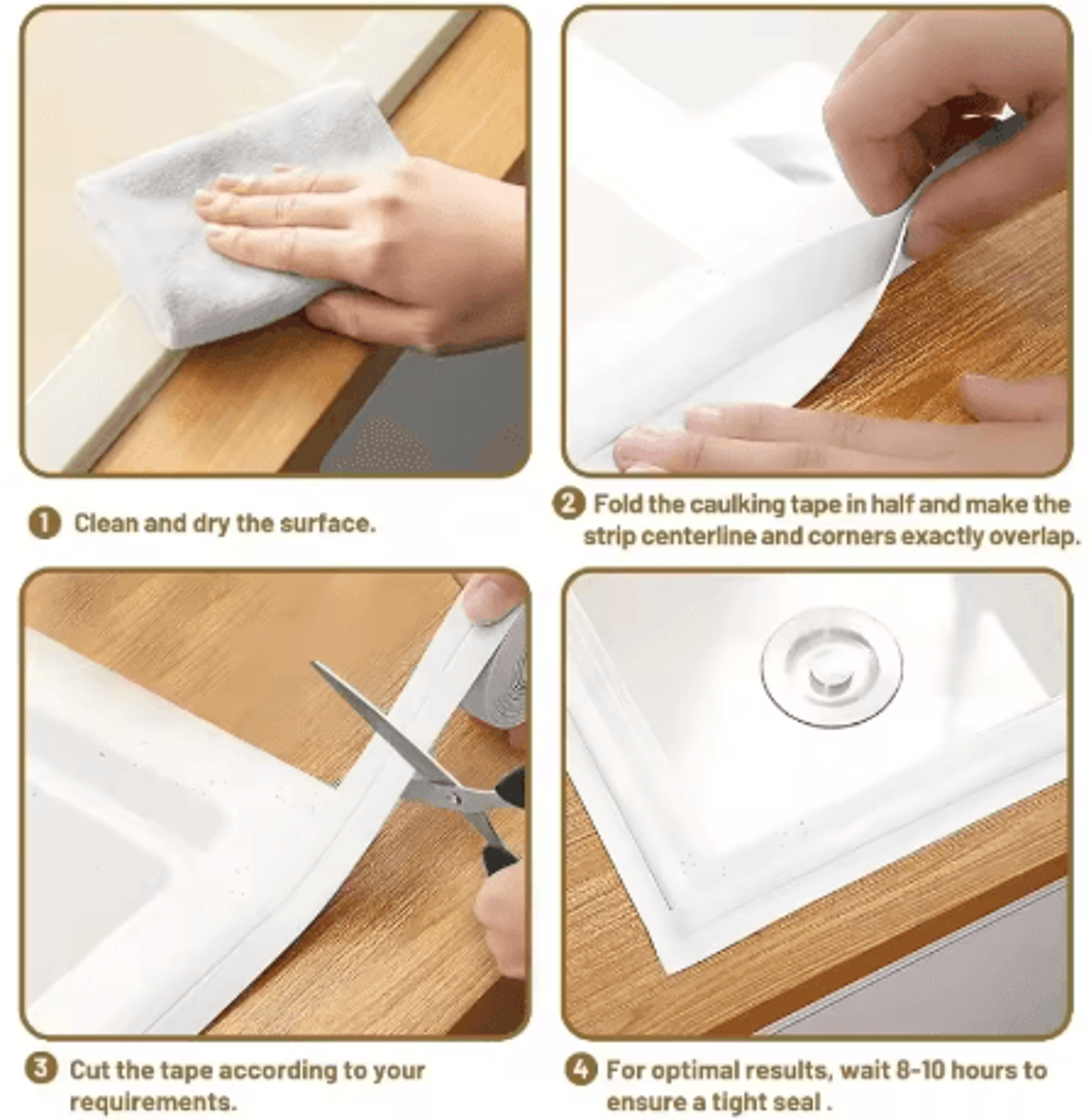 Wide Stove Gap Sealing Strip Self Adhesive Waterproof Kitchen And Bath Caulking Tape 2