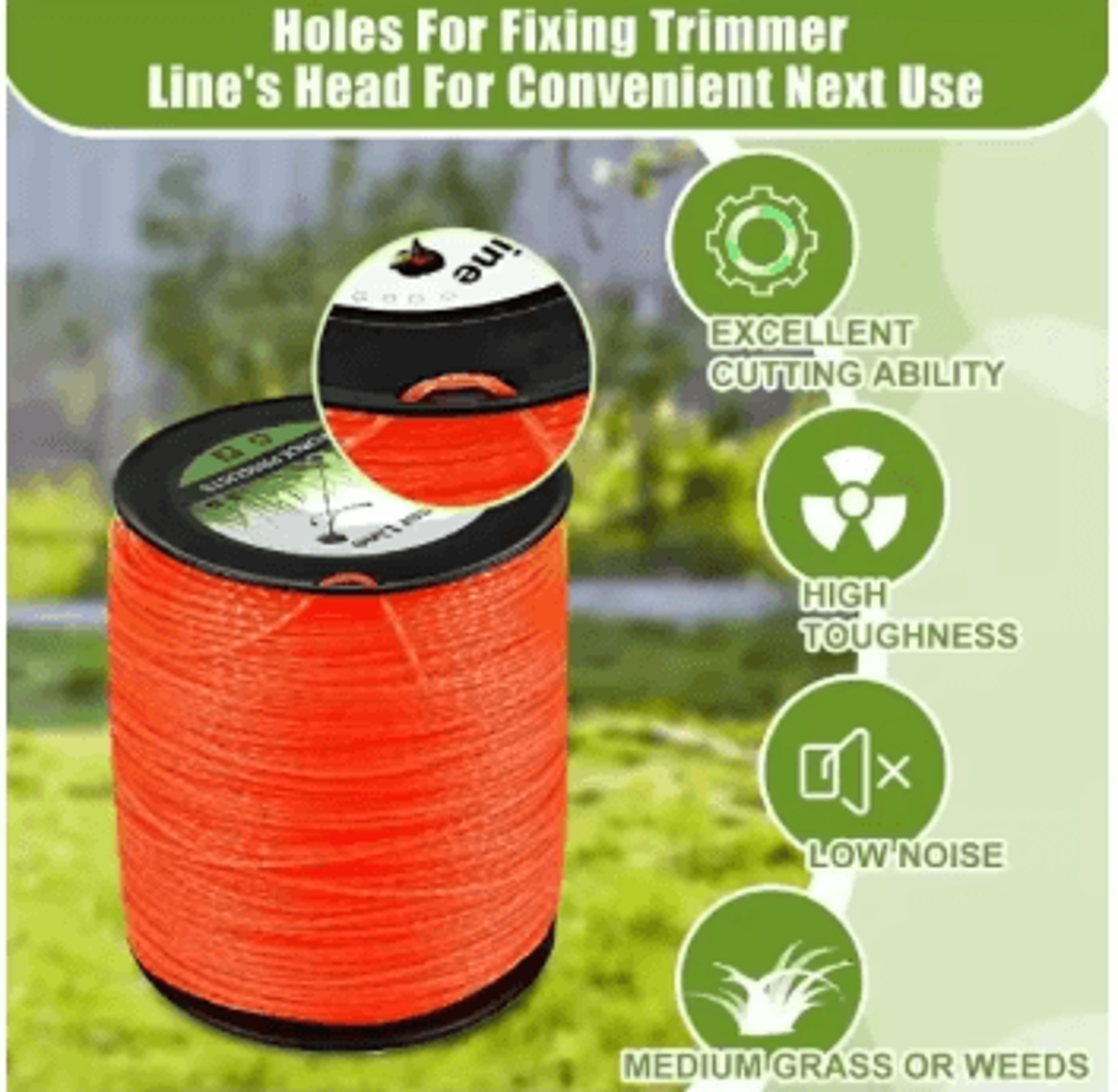 Weed Eater String Trimmer Line 1640 Ft Premium Twisted Trimmer Line 5 Lb Spool 5