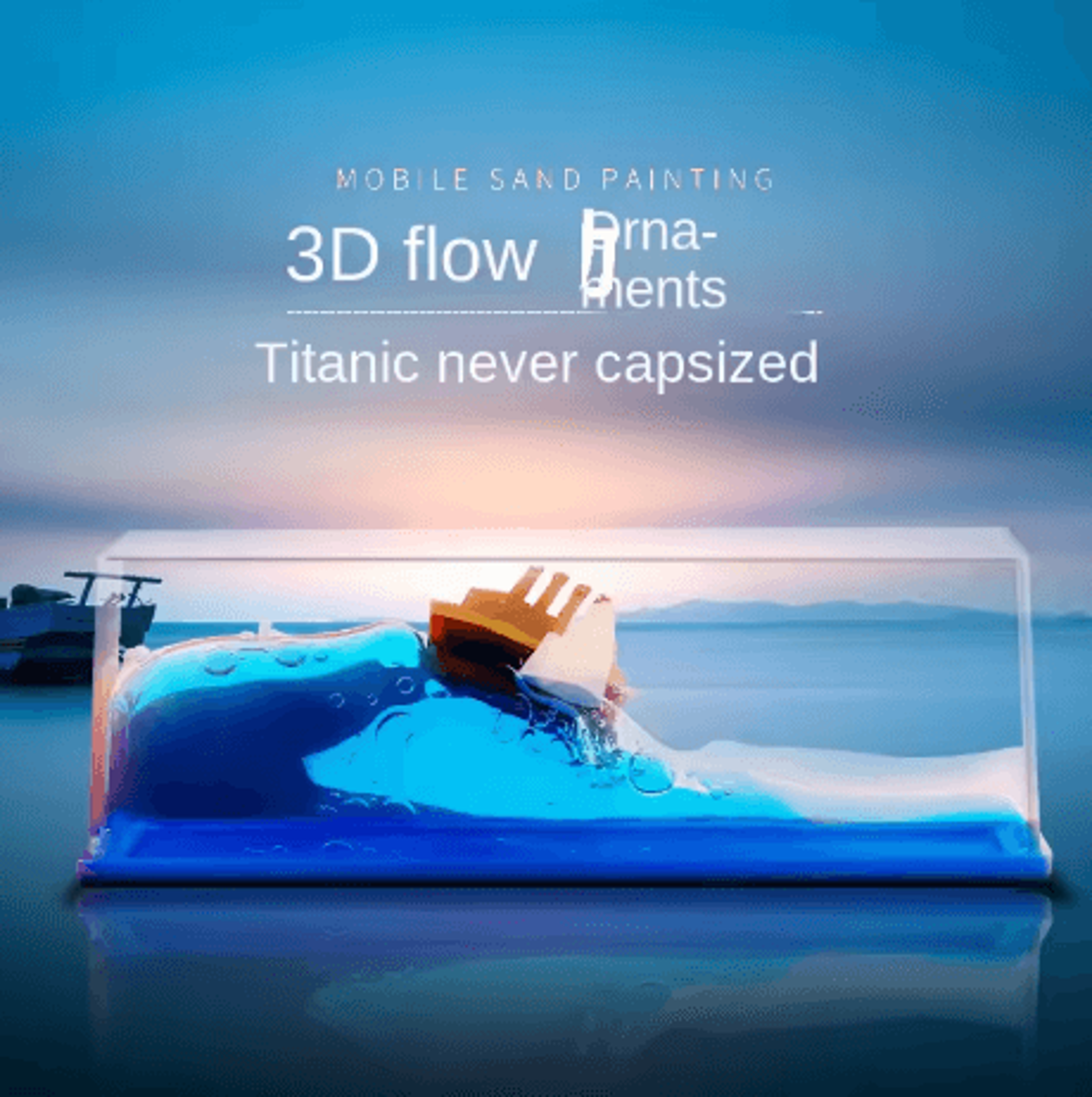 Titanic Cruise Ship Drift Bottle Ornament Desktop Decorative Ship In A Bottle Gift 6