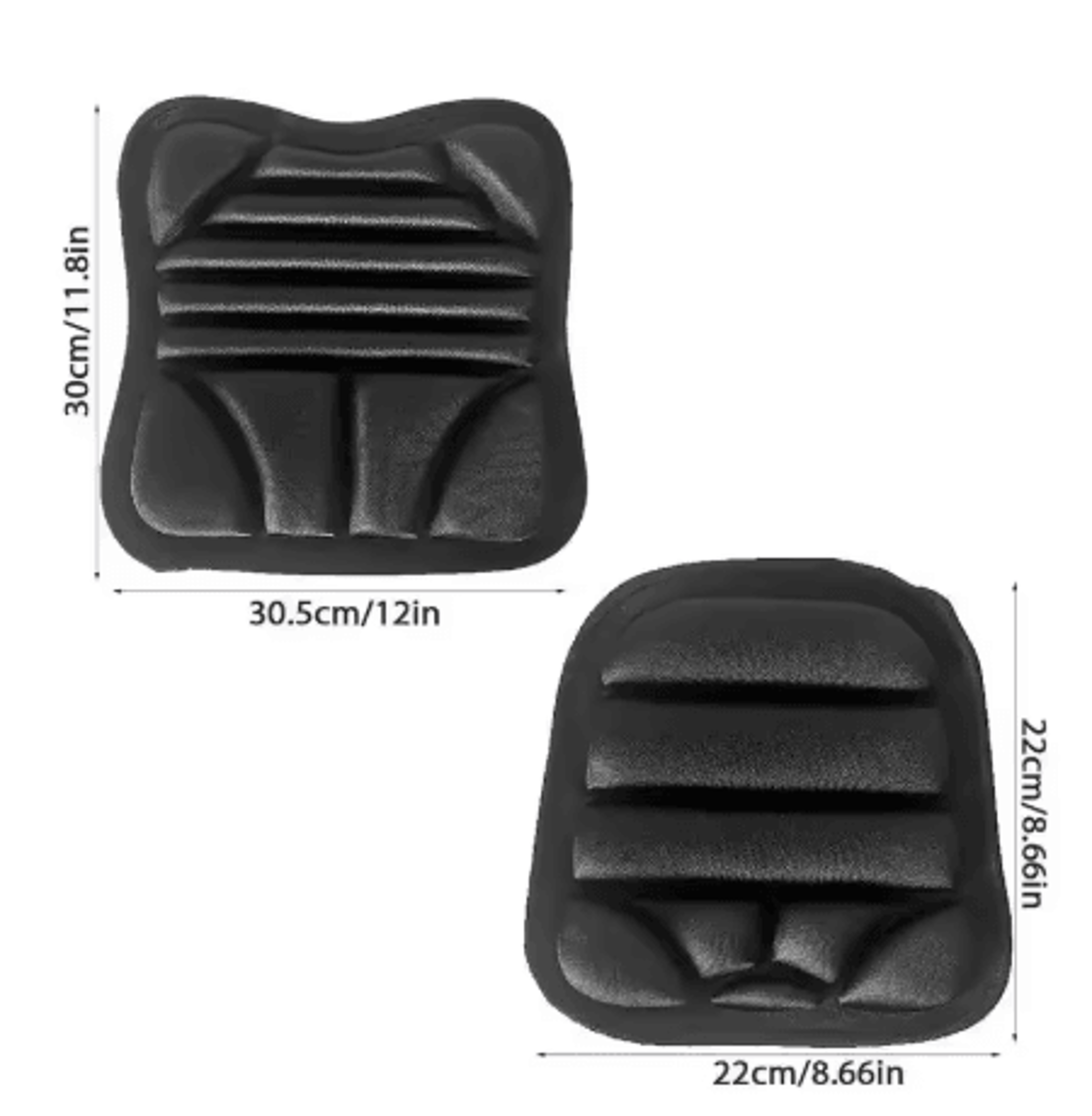 2 Pack Motorcycle Seat Pad 3D Gel Comfort Cushion Breathable Shock Absorbing Seat Cover 4