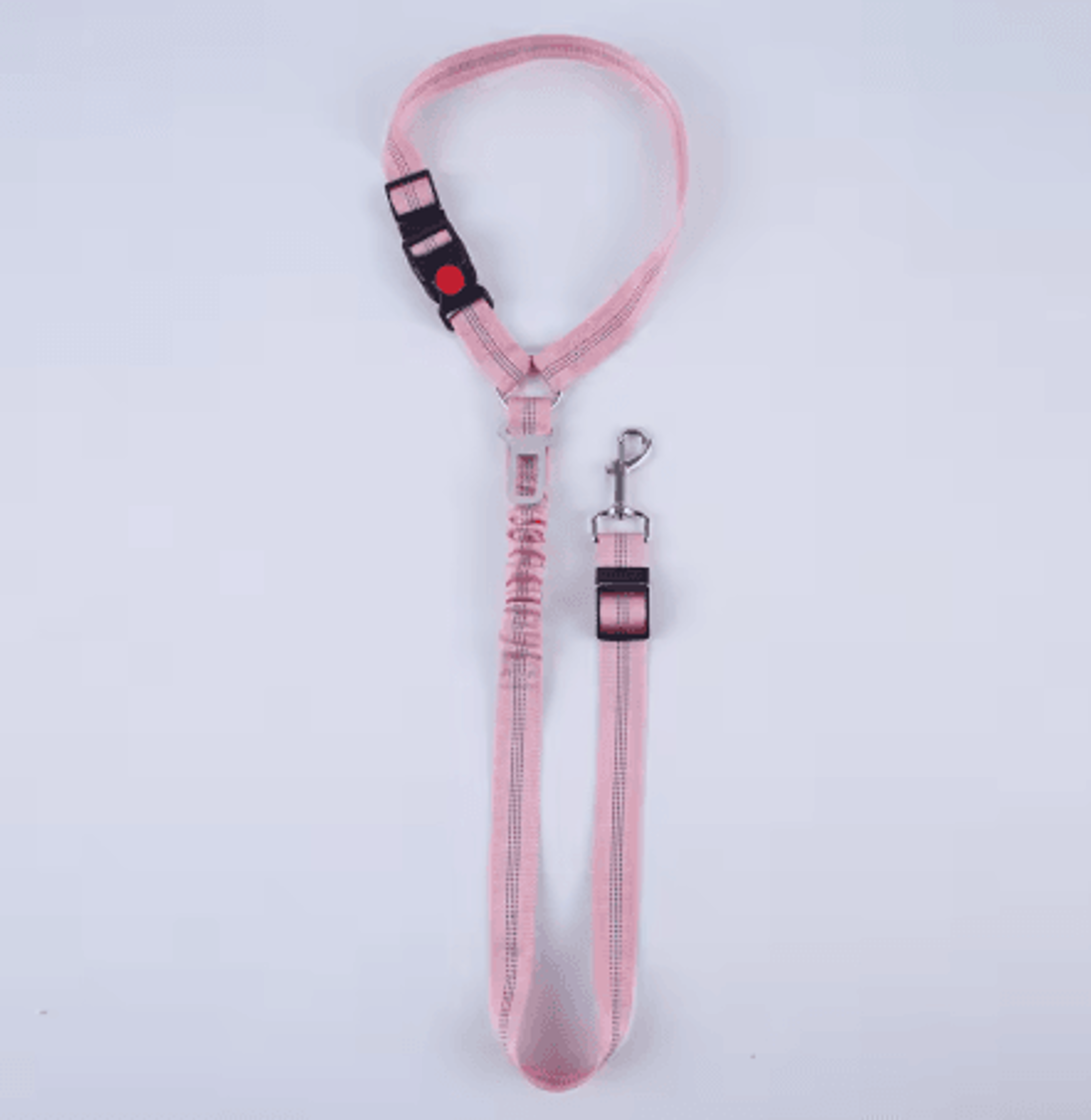 2 In 1 Adjustable Pet Car Safety Belt Heavy Duty Elastic Tether Seat Belt For Dogs And Cats 3