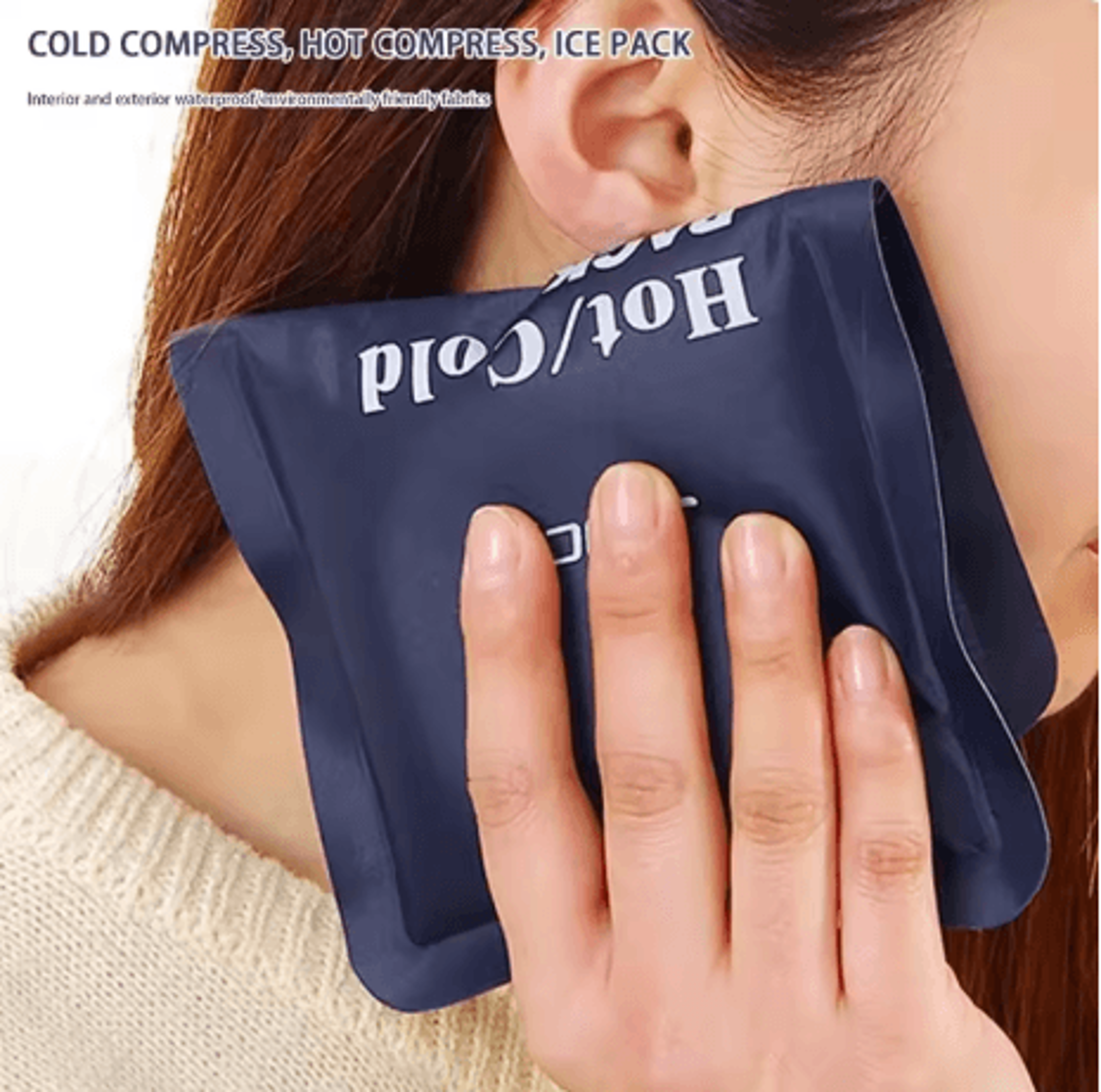Professional Reusable Gel Ice Pack Hot And Cold Therapy Pack For Knee Leg And Headache Relief 6