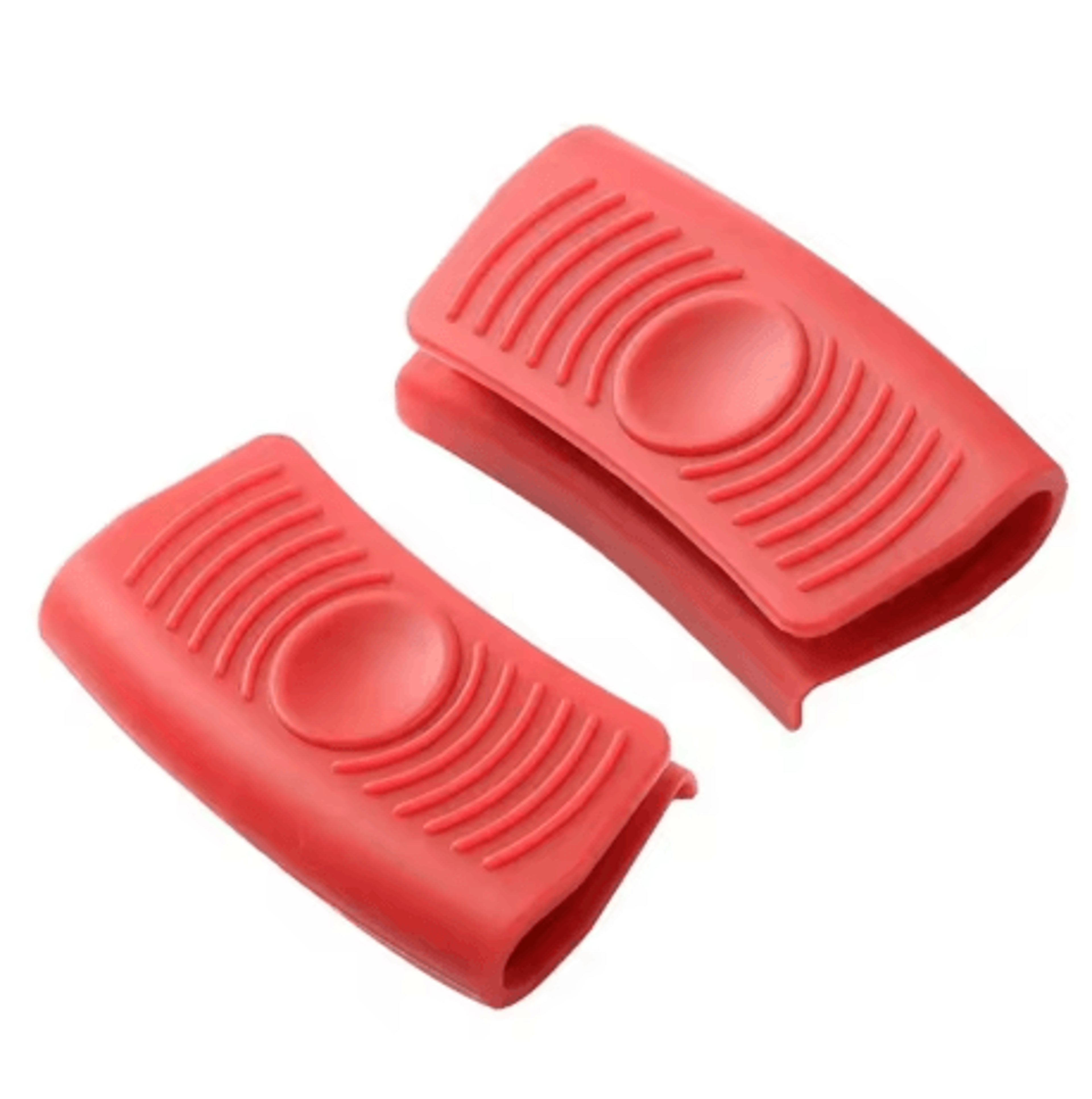 Silicone Assist Handle Holders Insulated Hot Pot Handle Covers For Cast Iron Wok And Frying Pan Red 8