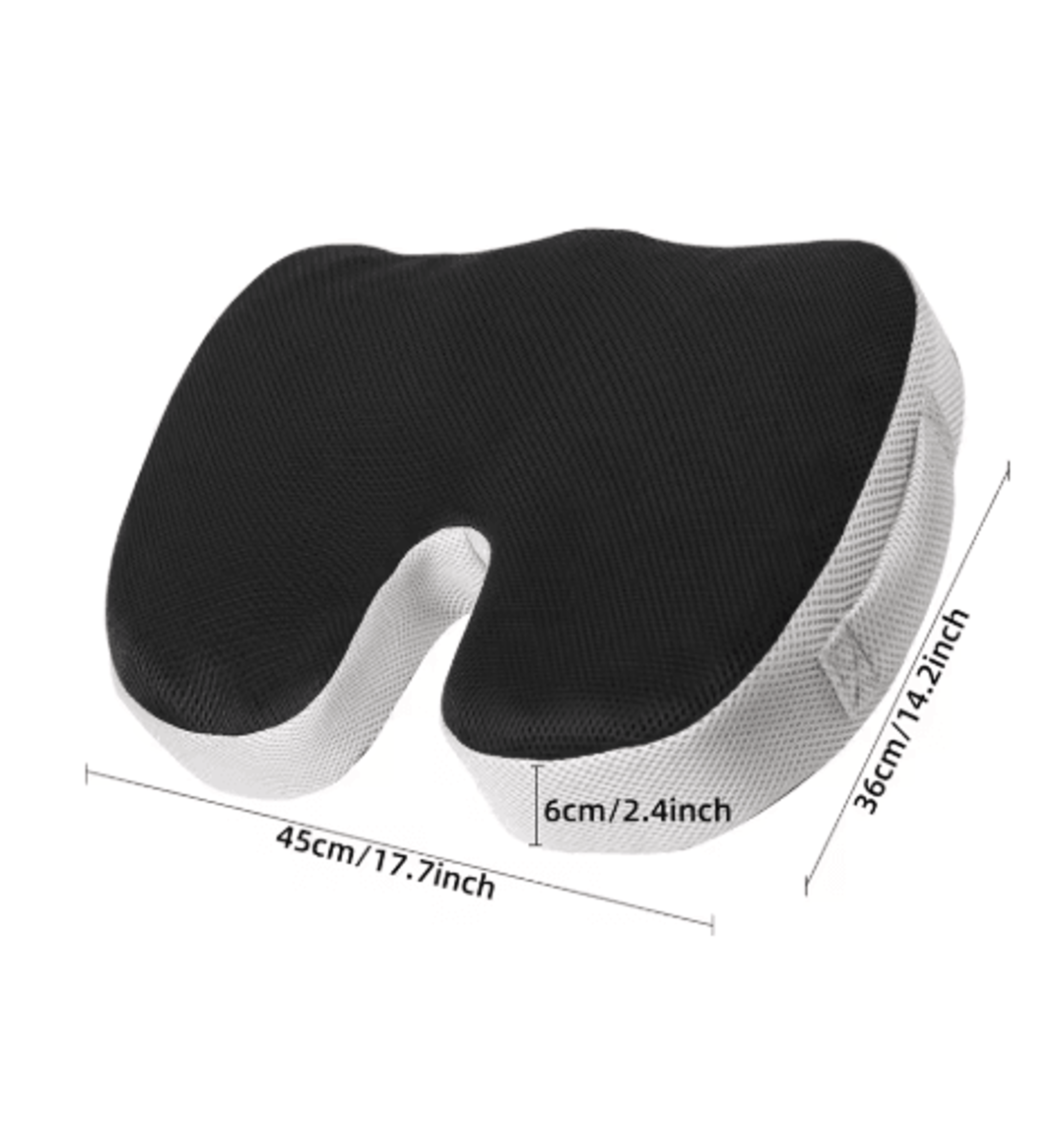 U Shaped Breathable Seat Cushion Wave Sponge Massage Cushion For Coccyx And Buttock Pressure Relief 3