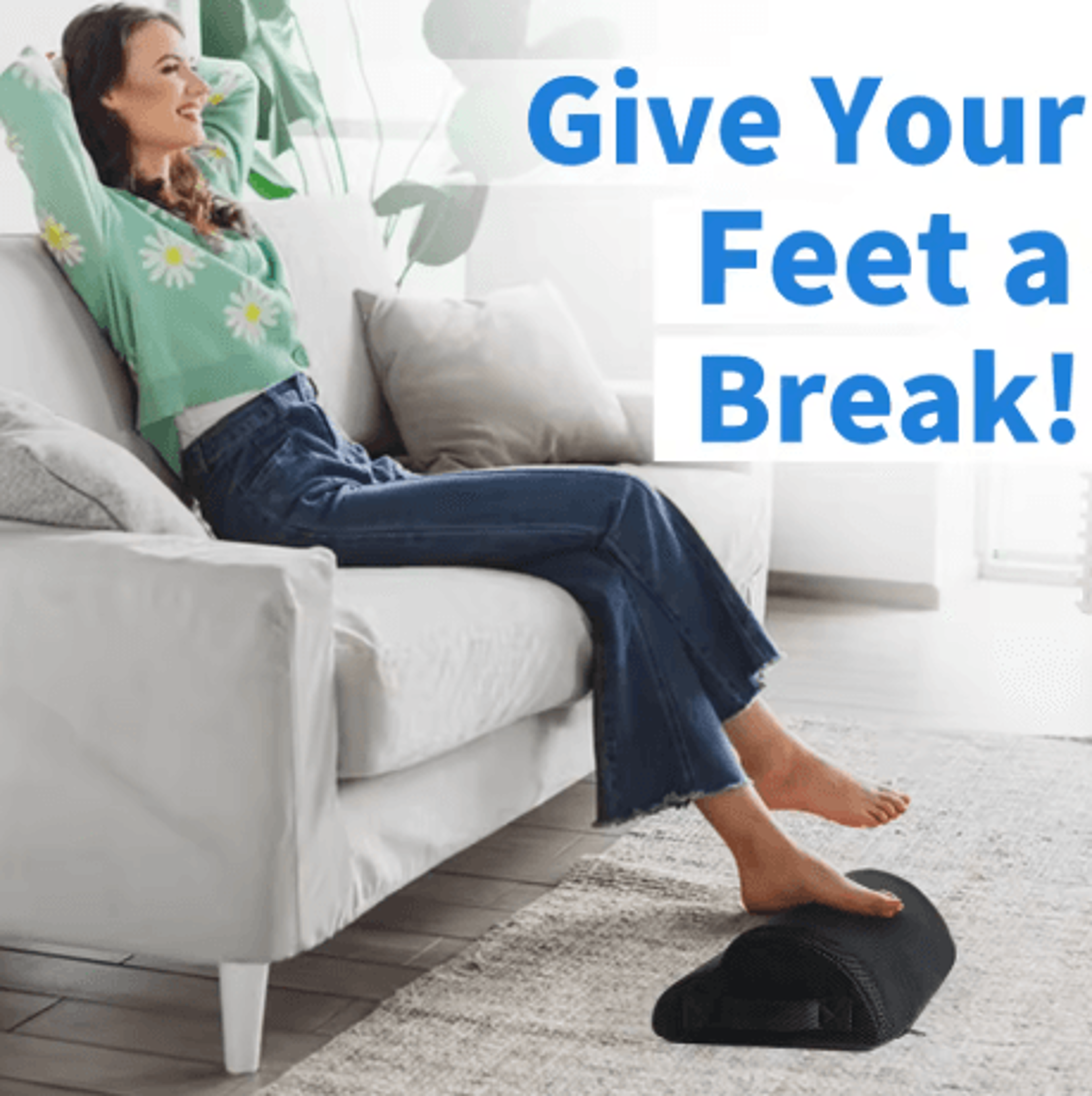 Memory Foam Office Foot Stool Under Desk Footrest And Leg Elevation Pillow For Gaming And Home Offi 4