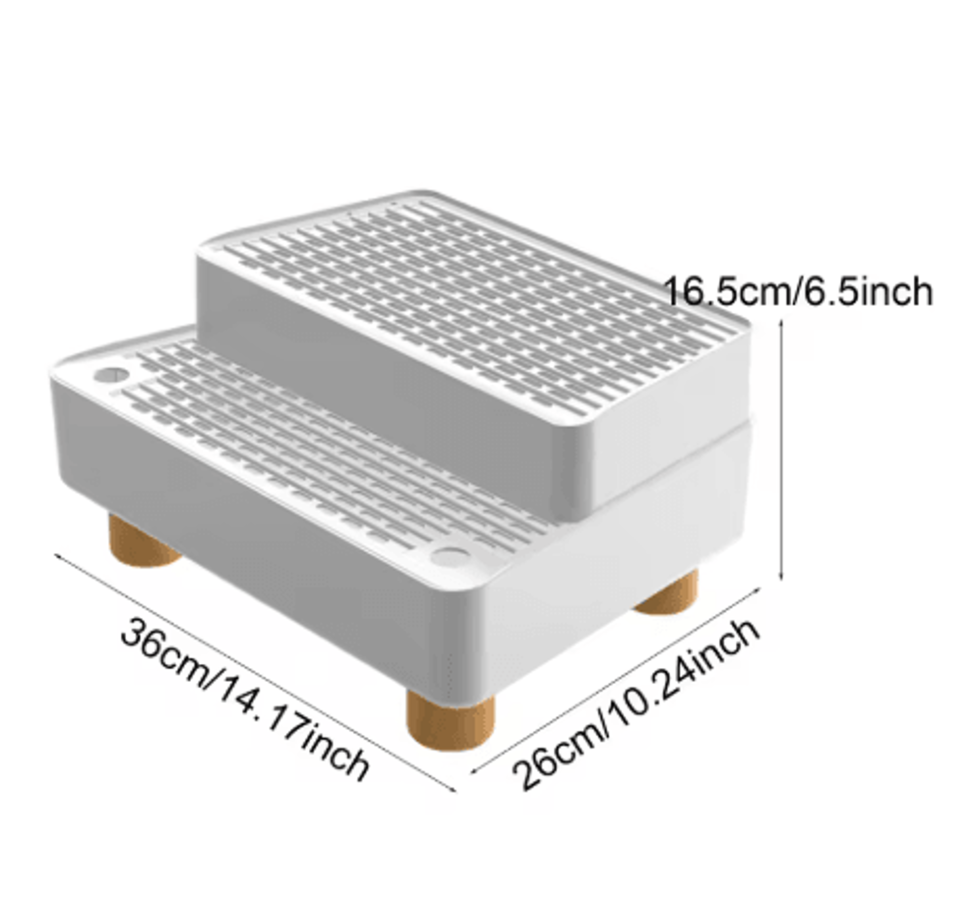 3 Step Cat Litter Box Ramp Non Slip Feet Filter Footboard For Automatic Cat Toilets 4