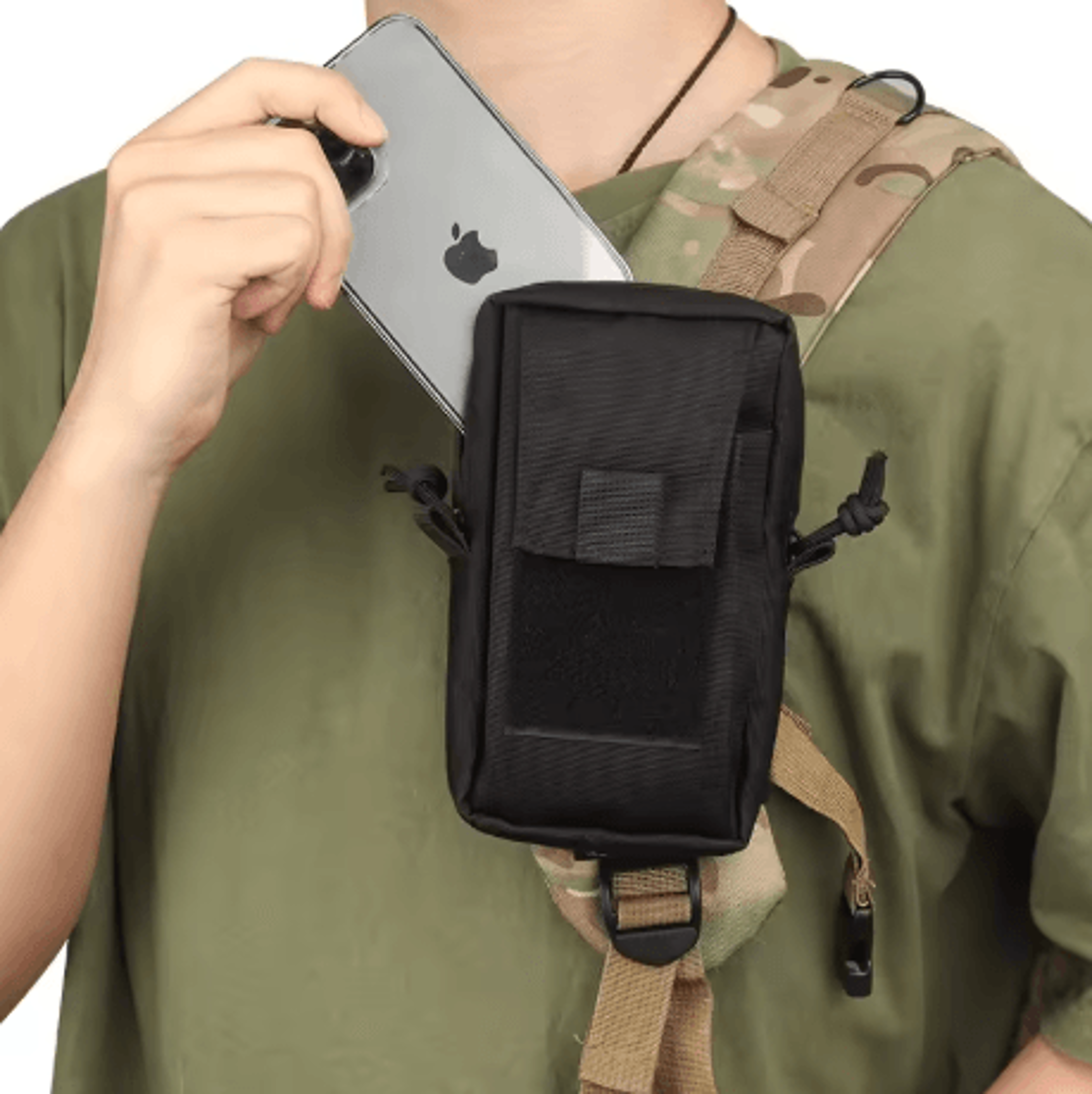 MOLLE Tactical Waist Bag Outdoor EDC Utility Pouch Phone Pack For Running Hiking And Hunting 5