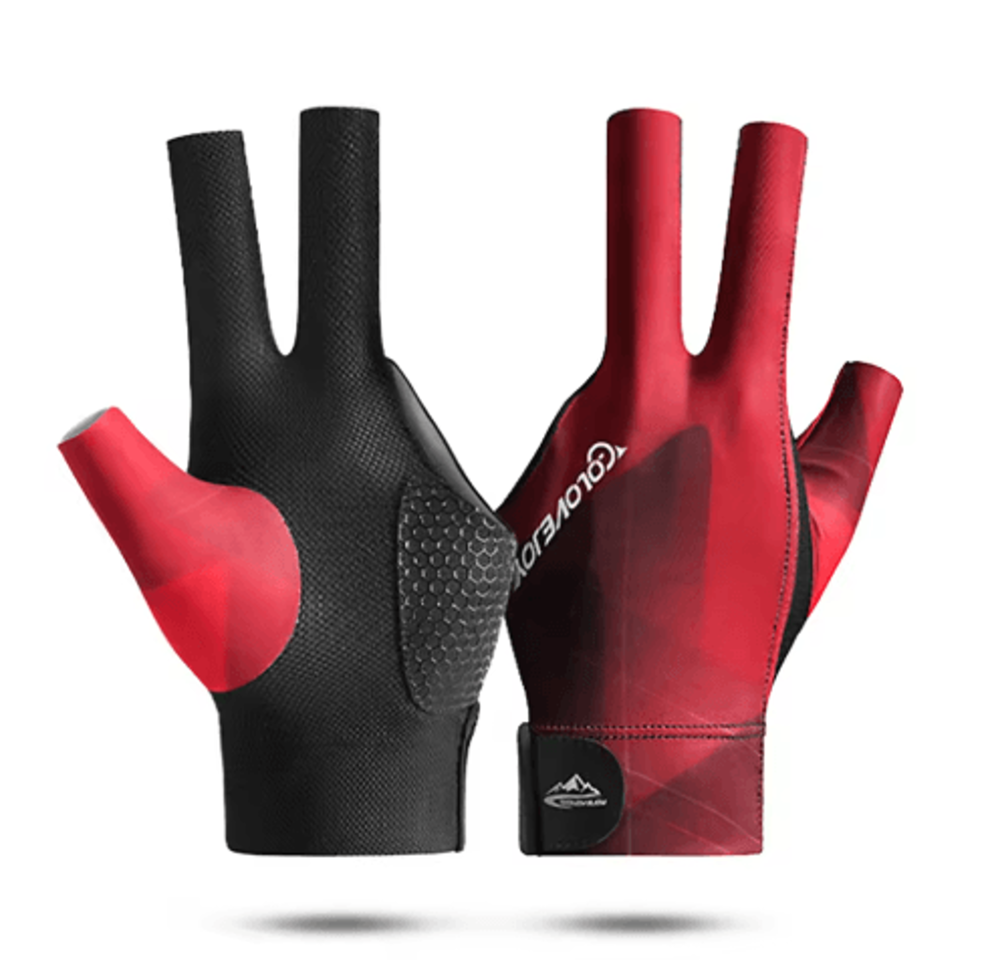 Open Finger Billiard Glove Breathable Polyester Snooker And Pool Glove With Adjustable Strap 11