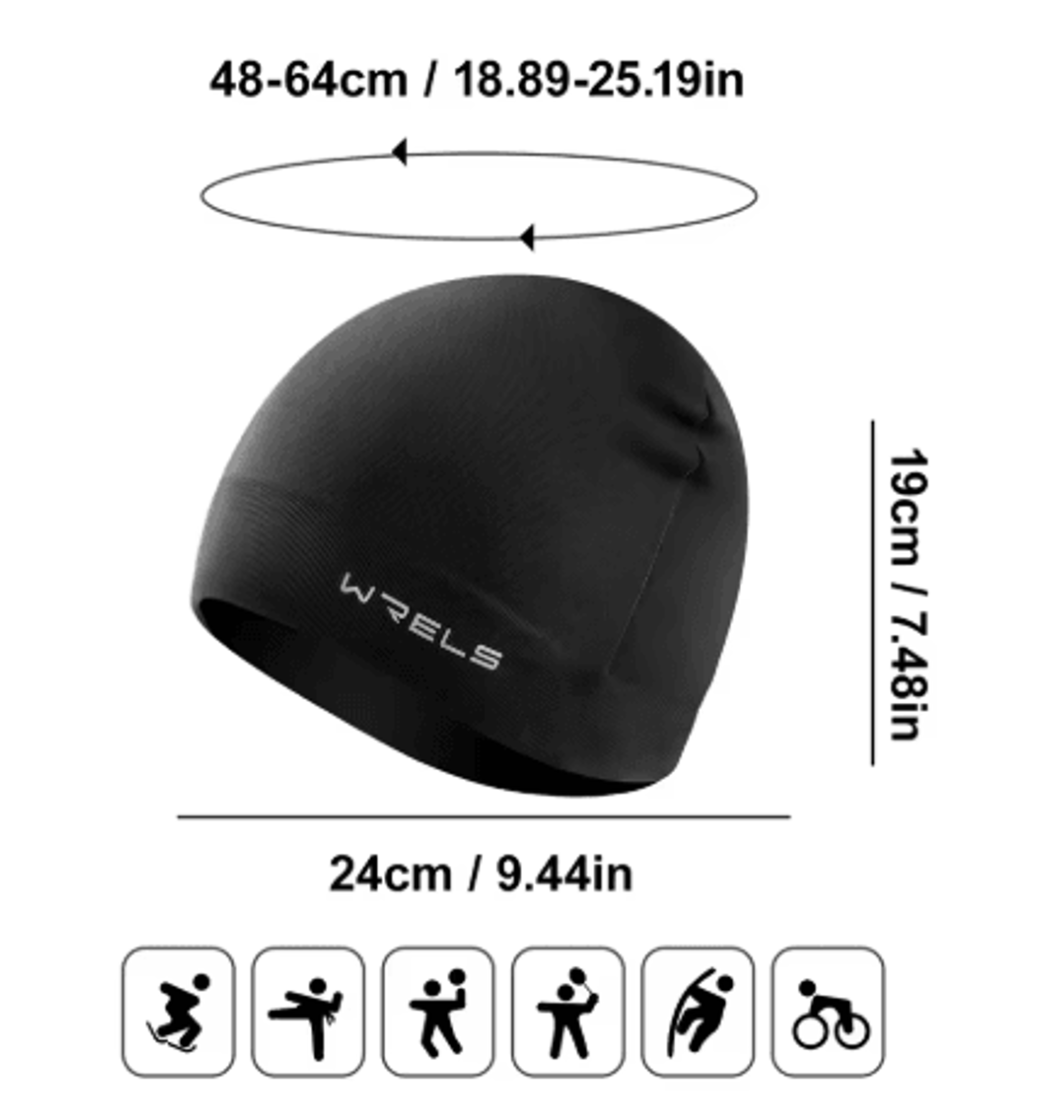 WRELS Winter Cycling Cap Windproof Thermal Helmet Liner For MTB Running And Motorcycle Unisex 8