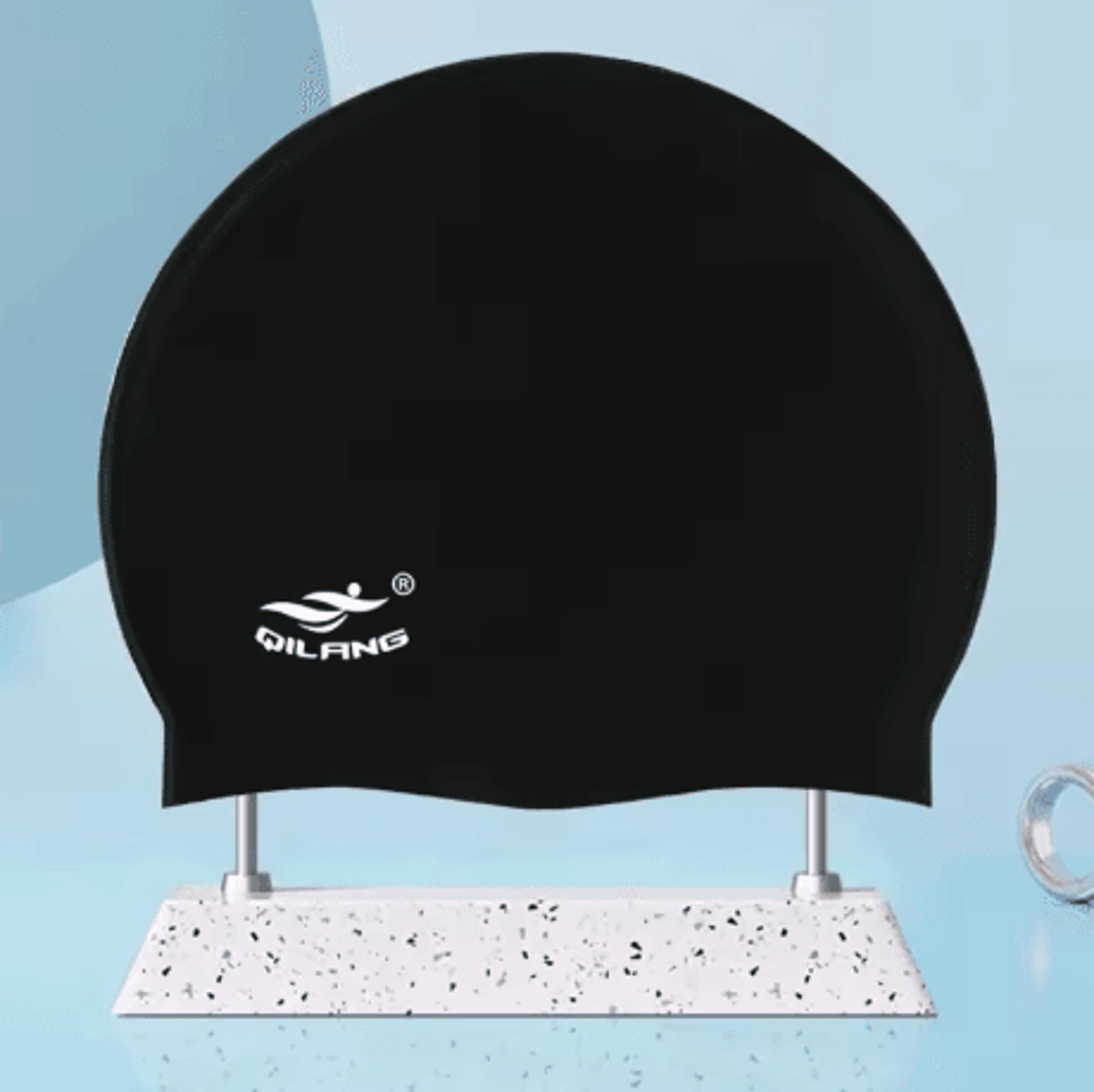 Waterproof Silicone Swimming Cap With Ear Protection No Leak Design For Children And Adults 2