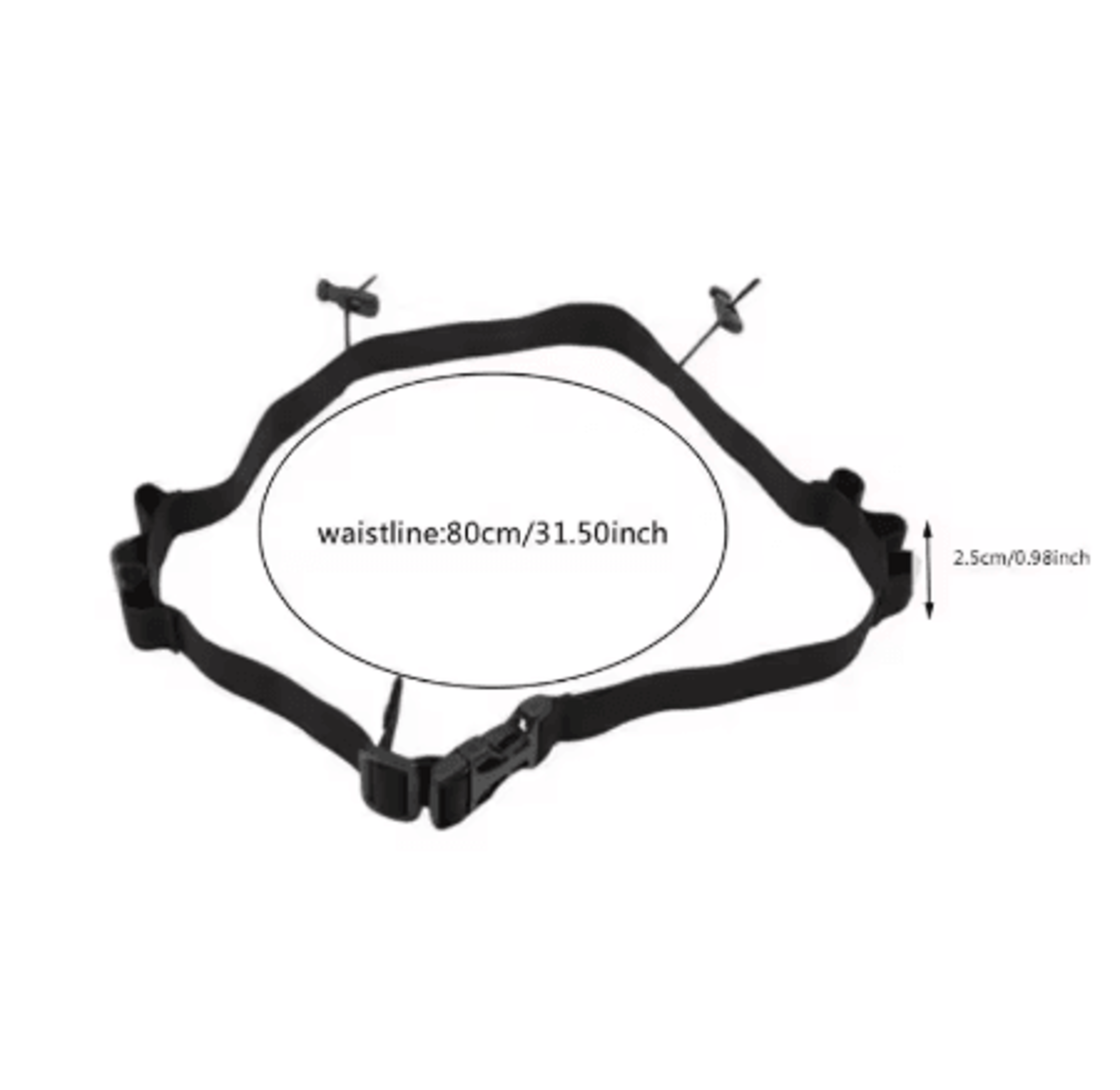 Running Race Number Belt Adjustable Bib Holder Waist Pack With 6 Gel Loops For Triathlon And Marath 2