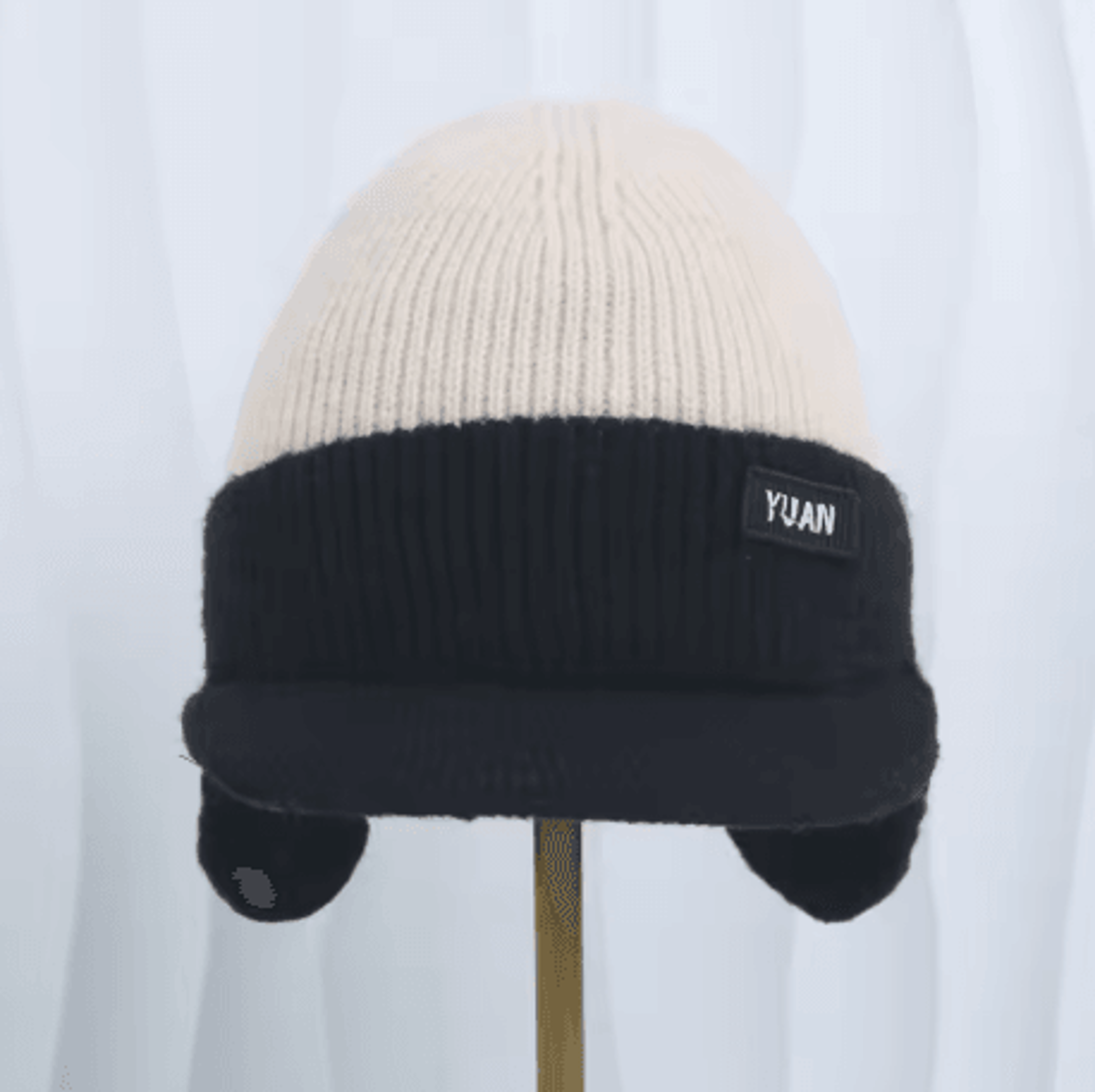 Winter Thermal Knitted Baseball Cap Windproof Ear Protection Warm Hat For Men And Women 1