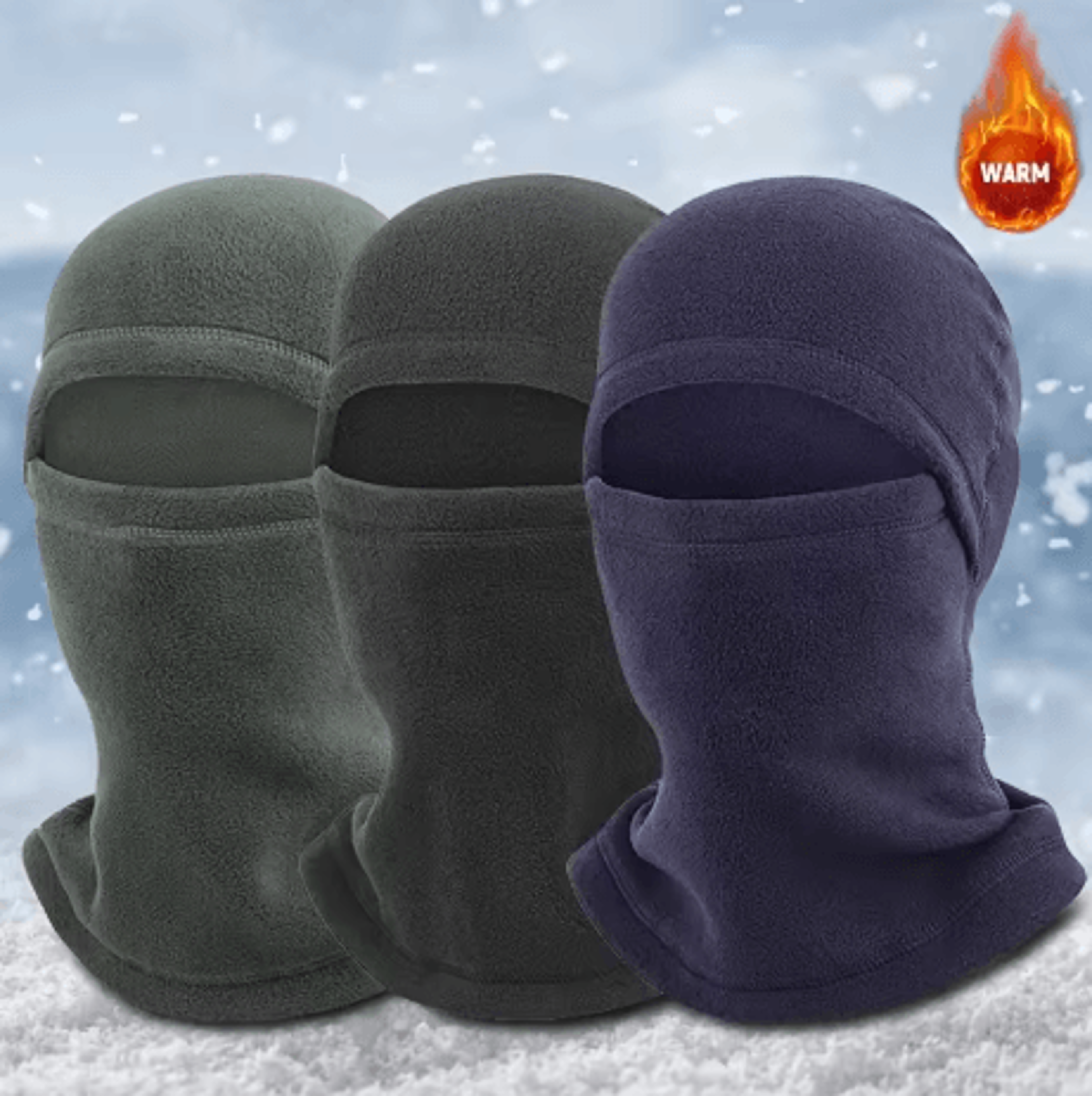 Windproof Full Face Pullover Cap Integrated Ski And Mountaineering Mask With Neck Protection 0
