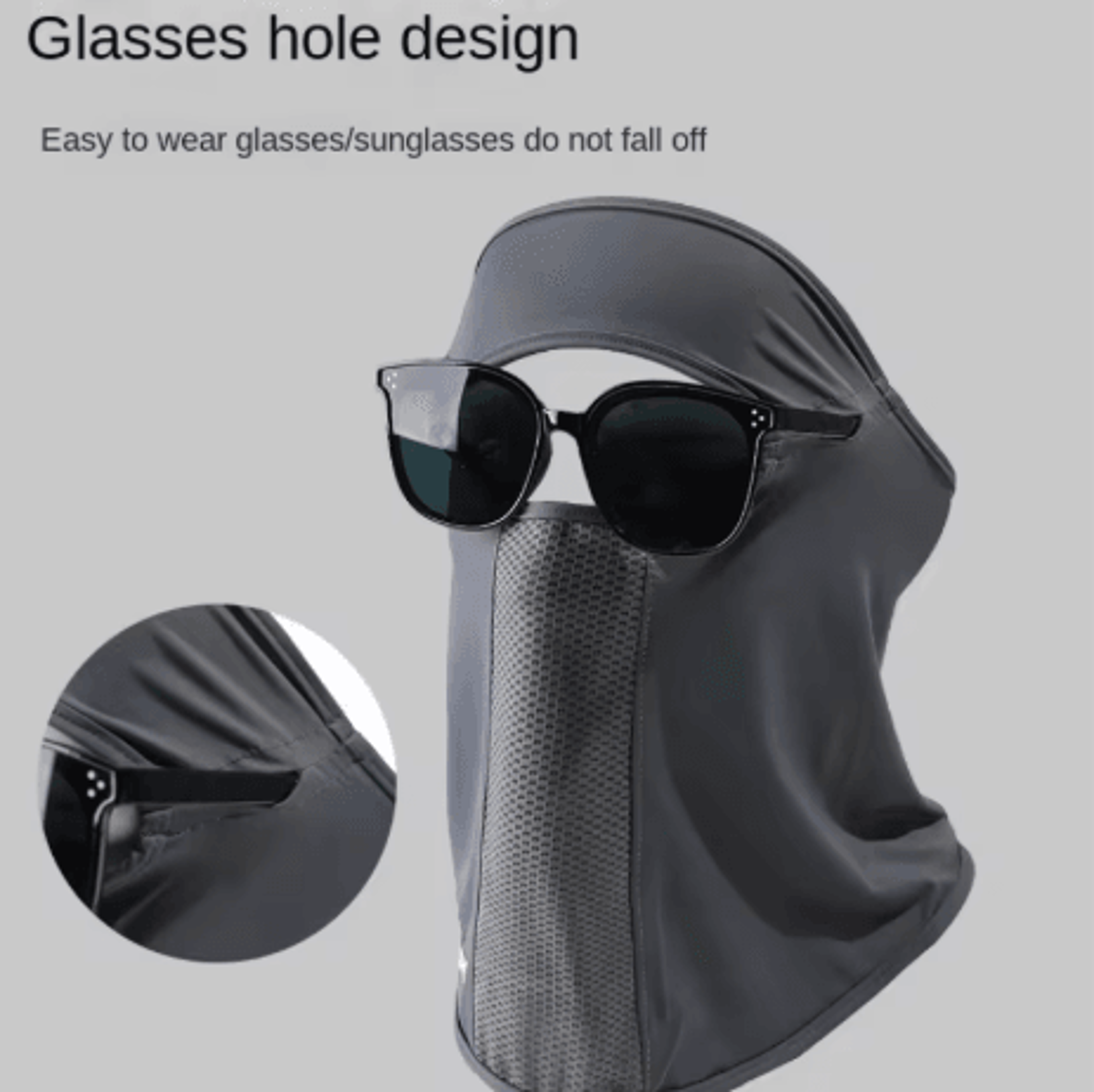 Facial Gini Summer Sports Ear Cord Scarves Mask Neck Protection Anti UV Ice Silk Sunscreen Mask Fac 0