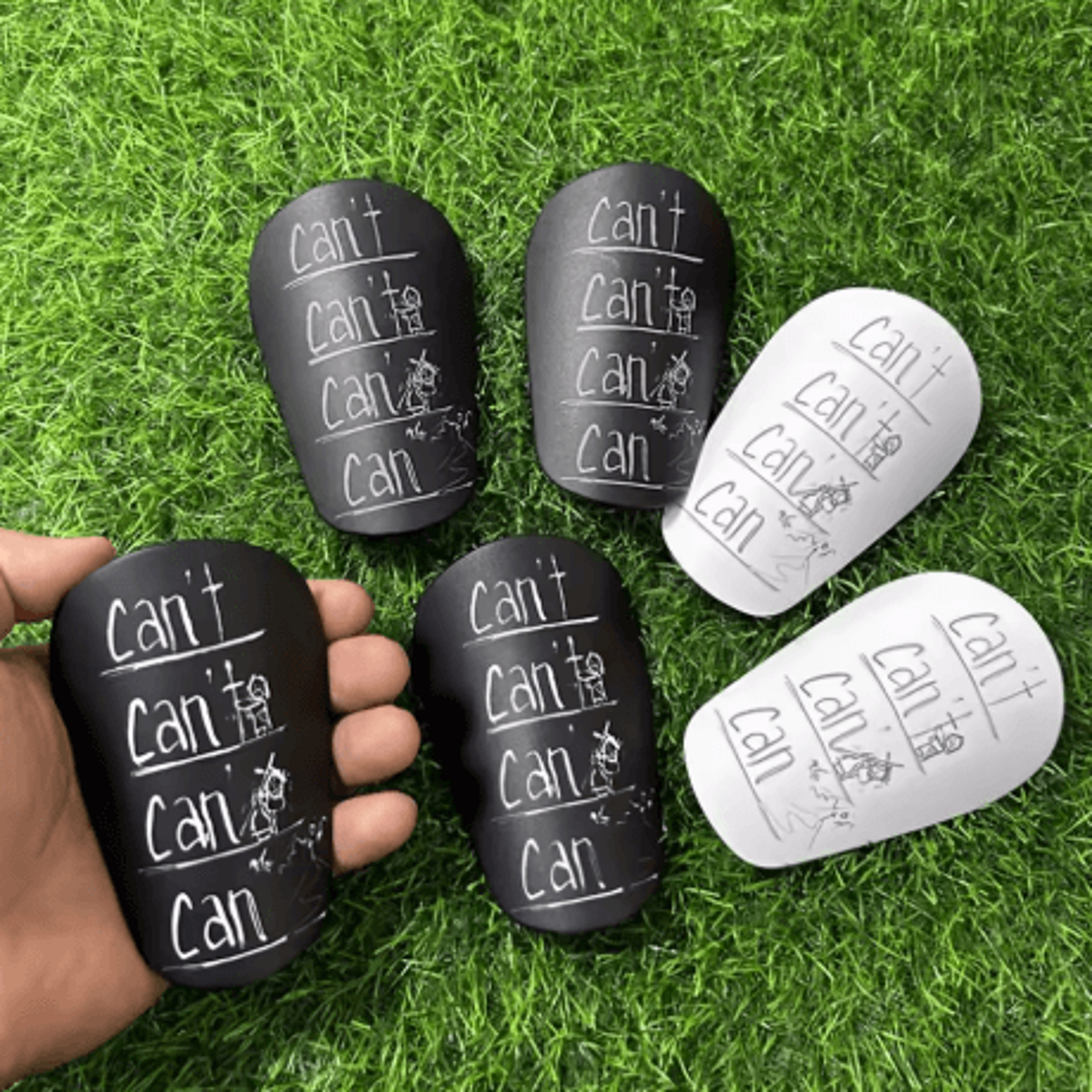 Mini Soccer Shin Guards Wear Resistant Shock Absorbing Leg Protectors For Football Training 0