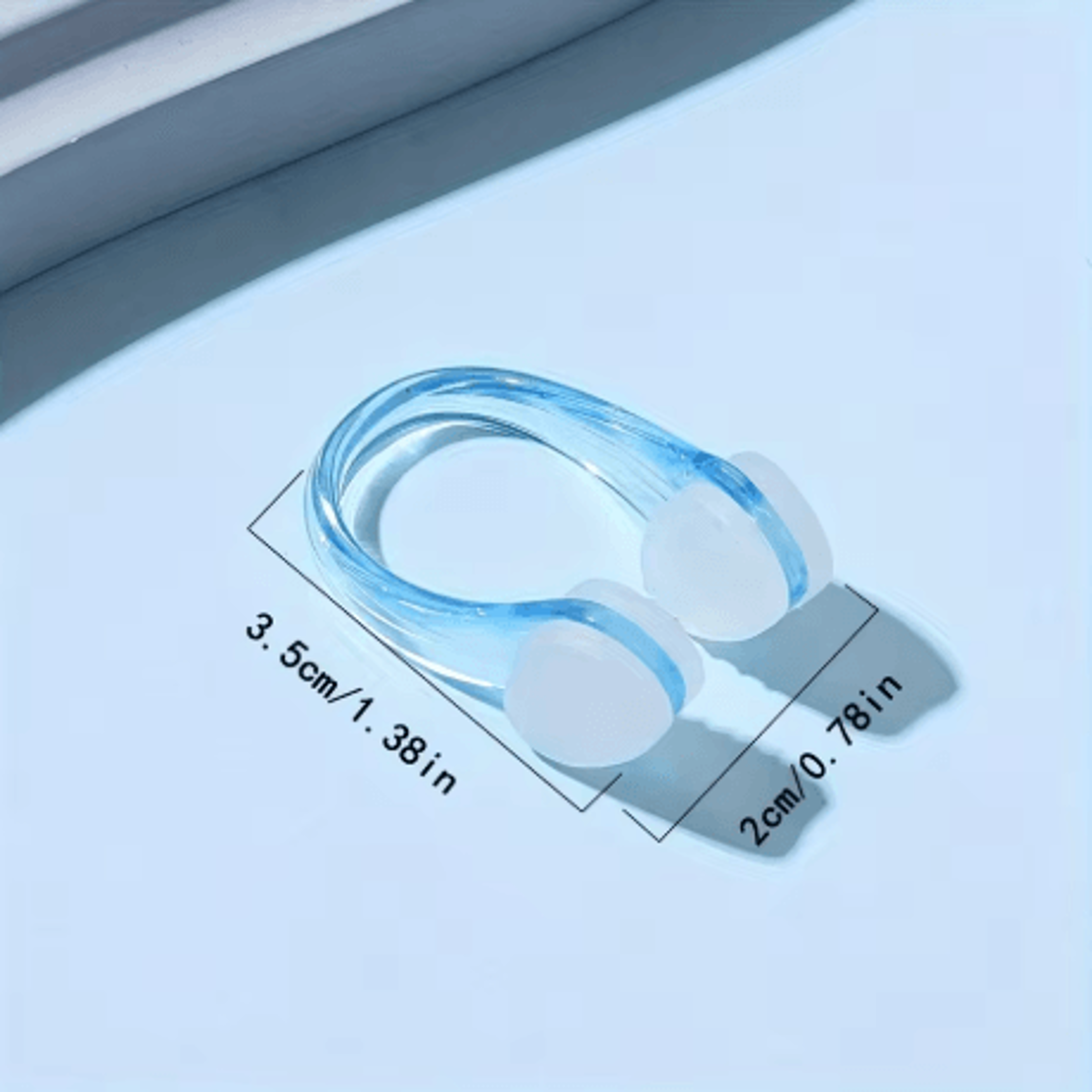 2 Pcs Swimming Nose Clip Professional Swimming Training Anti Choking Comfortable Waterproof And Non 5