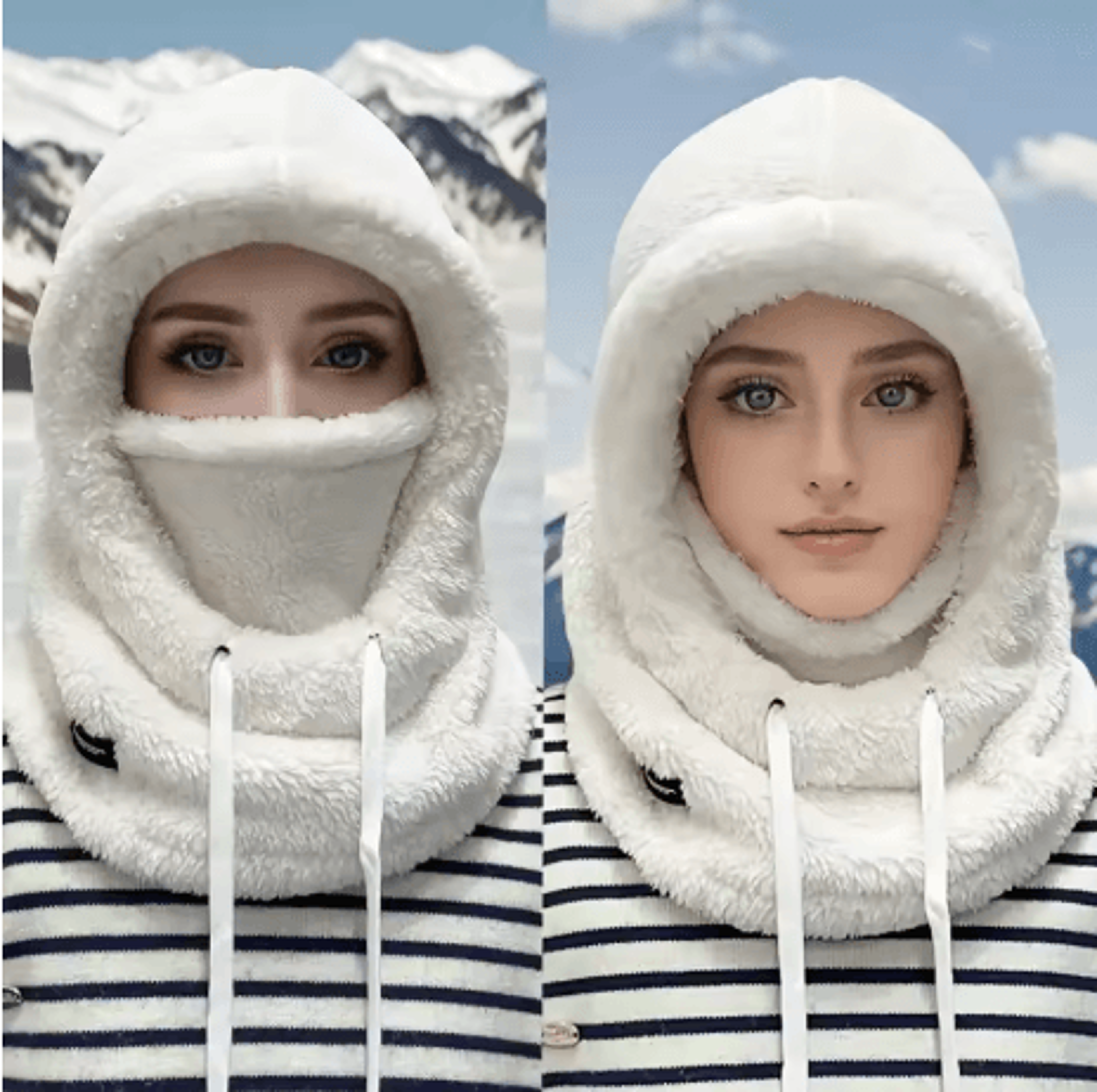 Winter Thermal Balaclava Ski Hood Windproof Polar Fleece Face And Neck Cover For Cycling And Motorc 5
