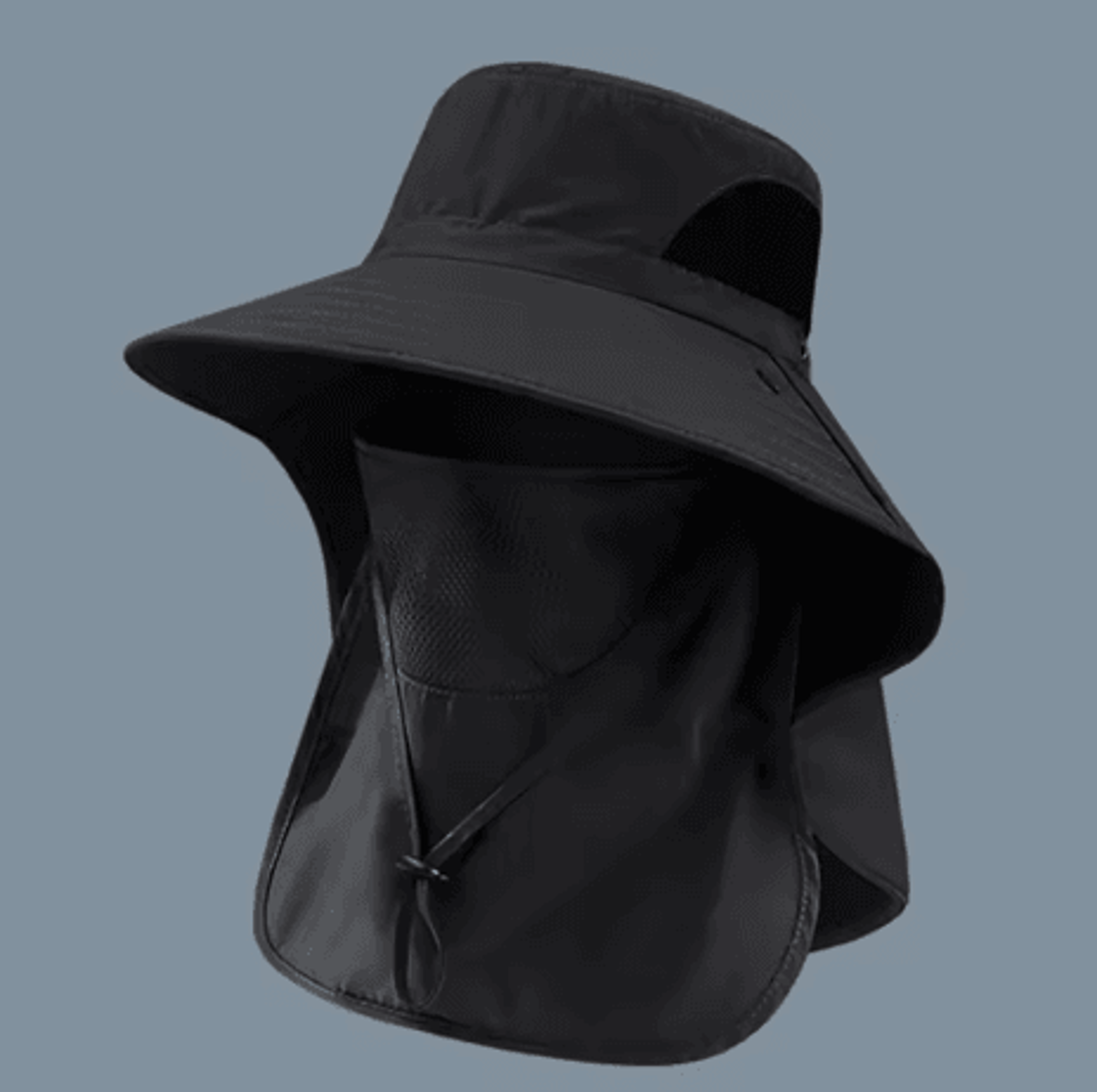 Summer UV Protection Sun Hat Wide Brim Outdoor Fishing And Hiking Bucket Hat With Neck Flap Unisex 1