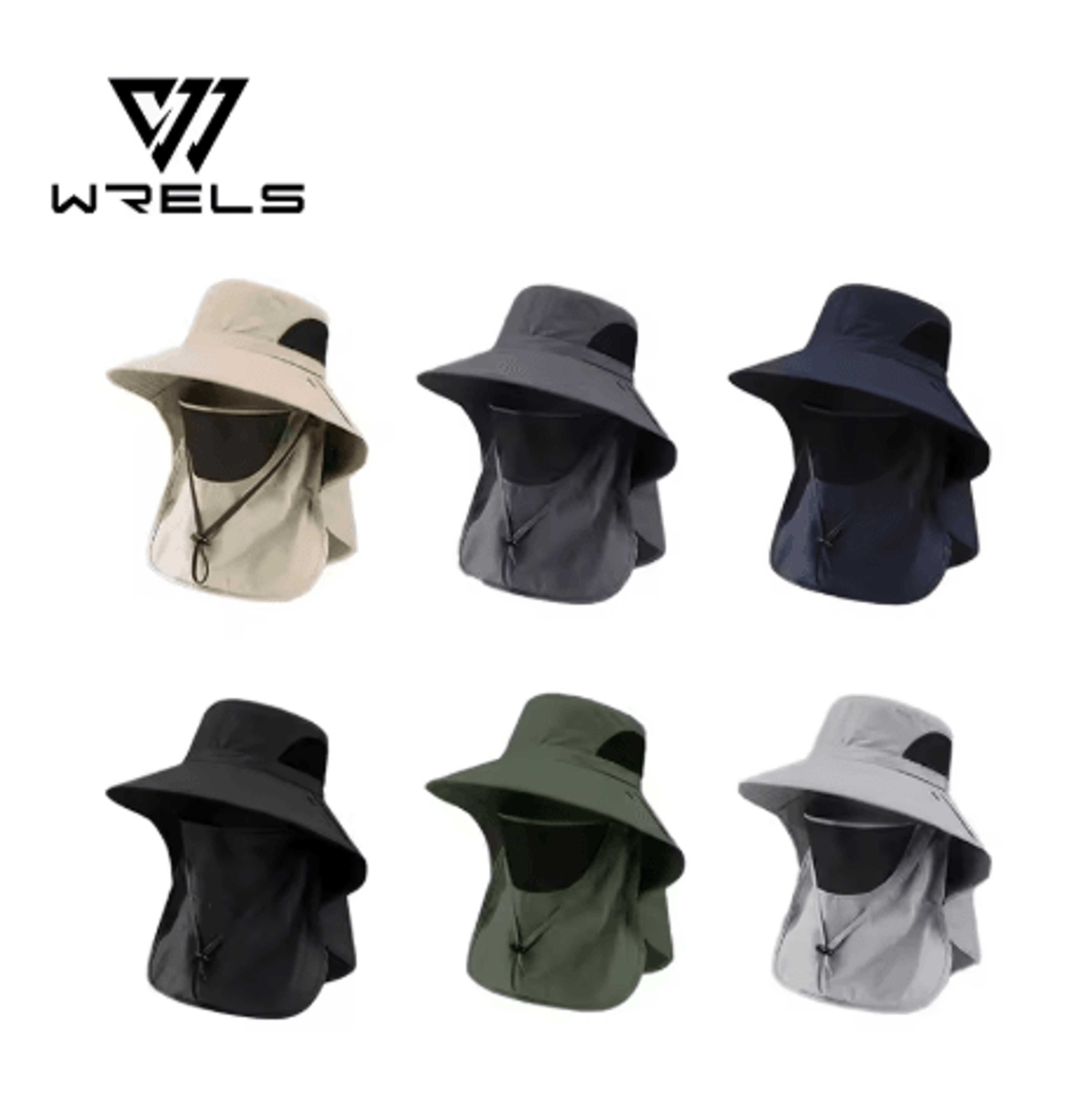 Summer UV Protection Sun Hat Wide Brim Outdoor Fishing And Hiking Bucket Hat With Neck Flap Unisex 0