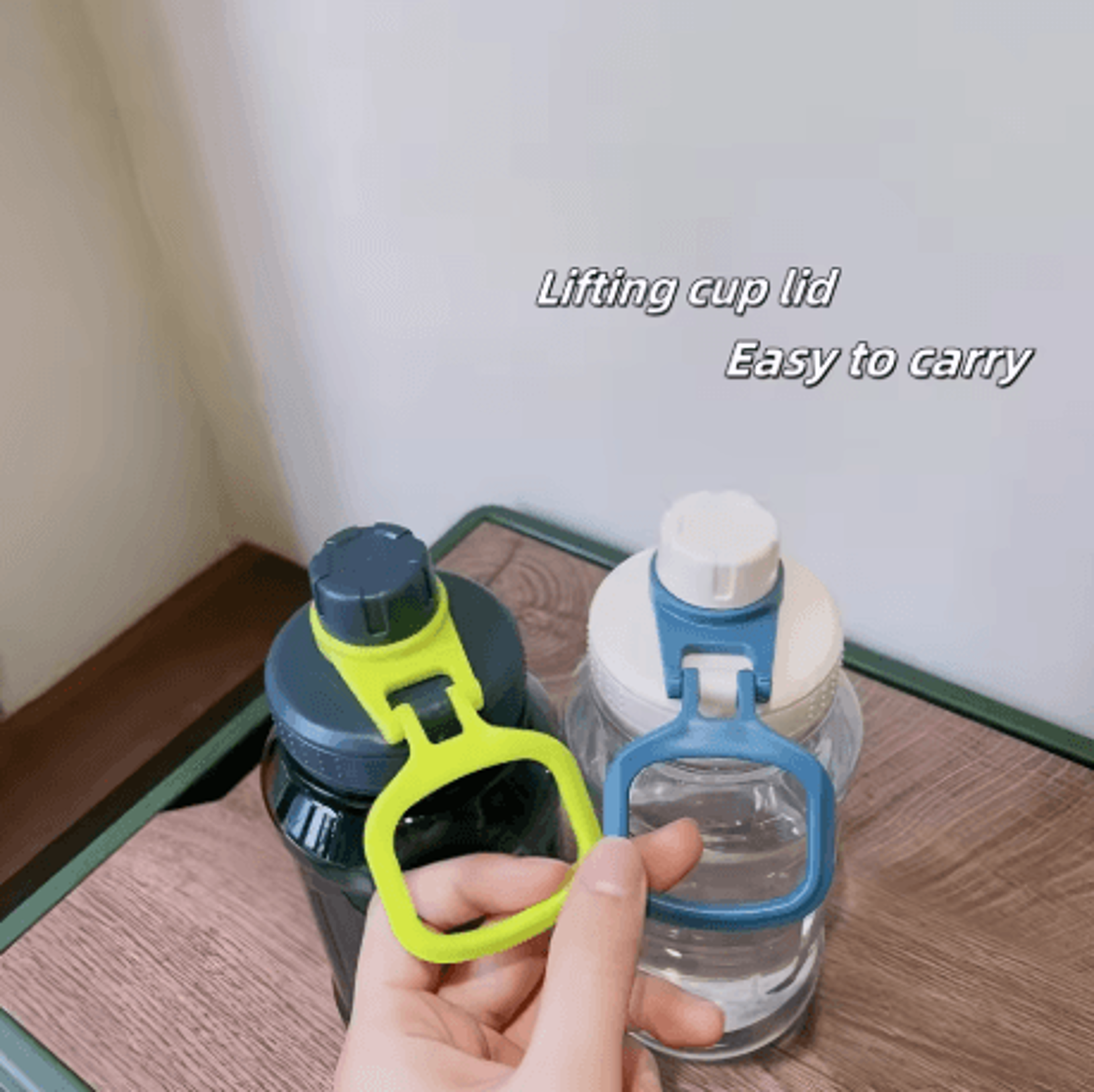 1 Liter Large Capacity Sports Water Bottle BPA Free Plastic Gym And Outdoor Drinking Bottle With Li 6
