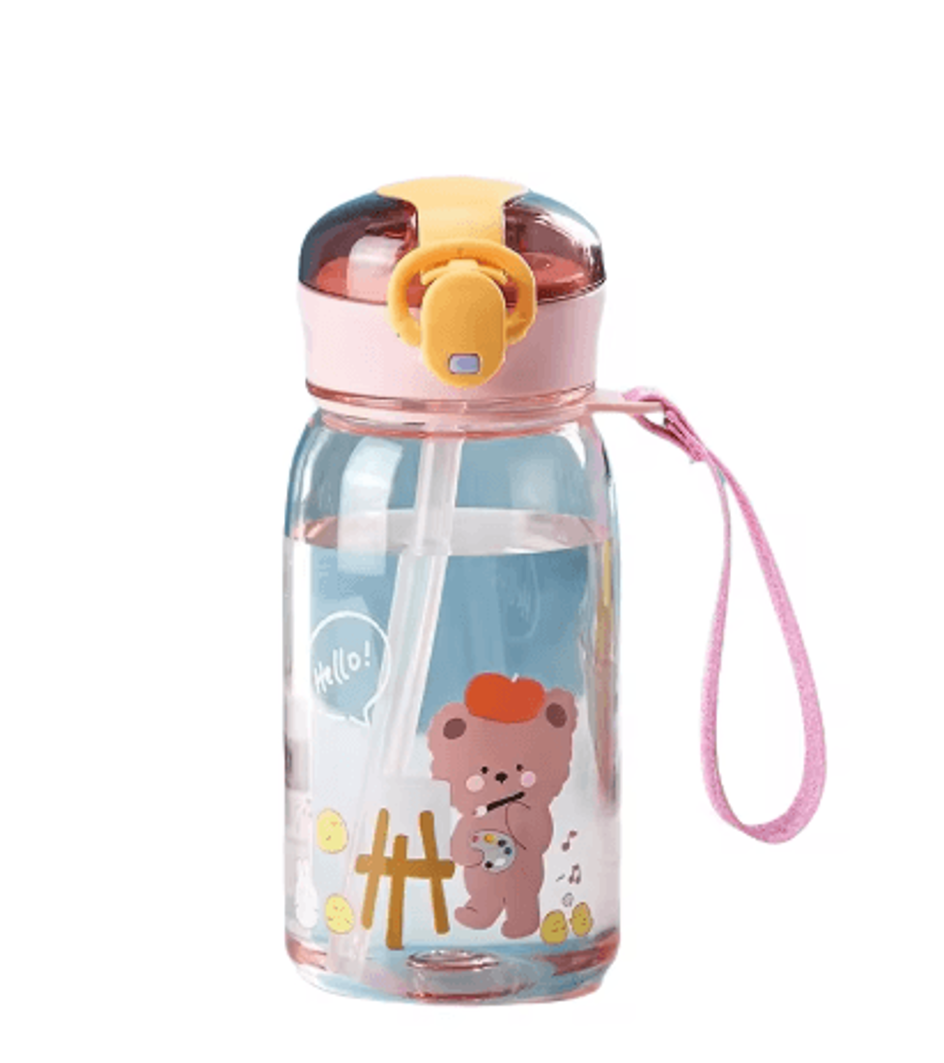 400ml Kids Cartoon Sippy Cup With Straw Leakproof Portable Water Bottle For Children 1