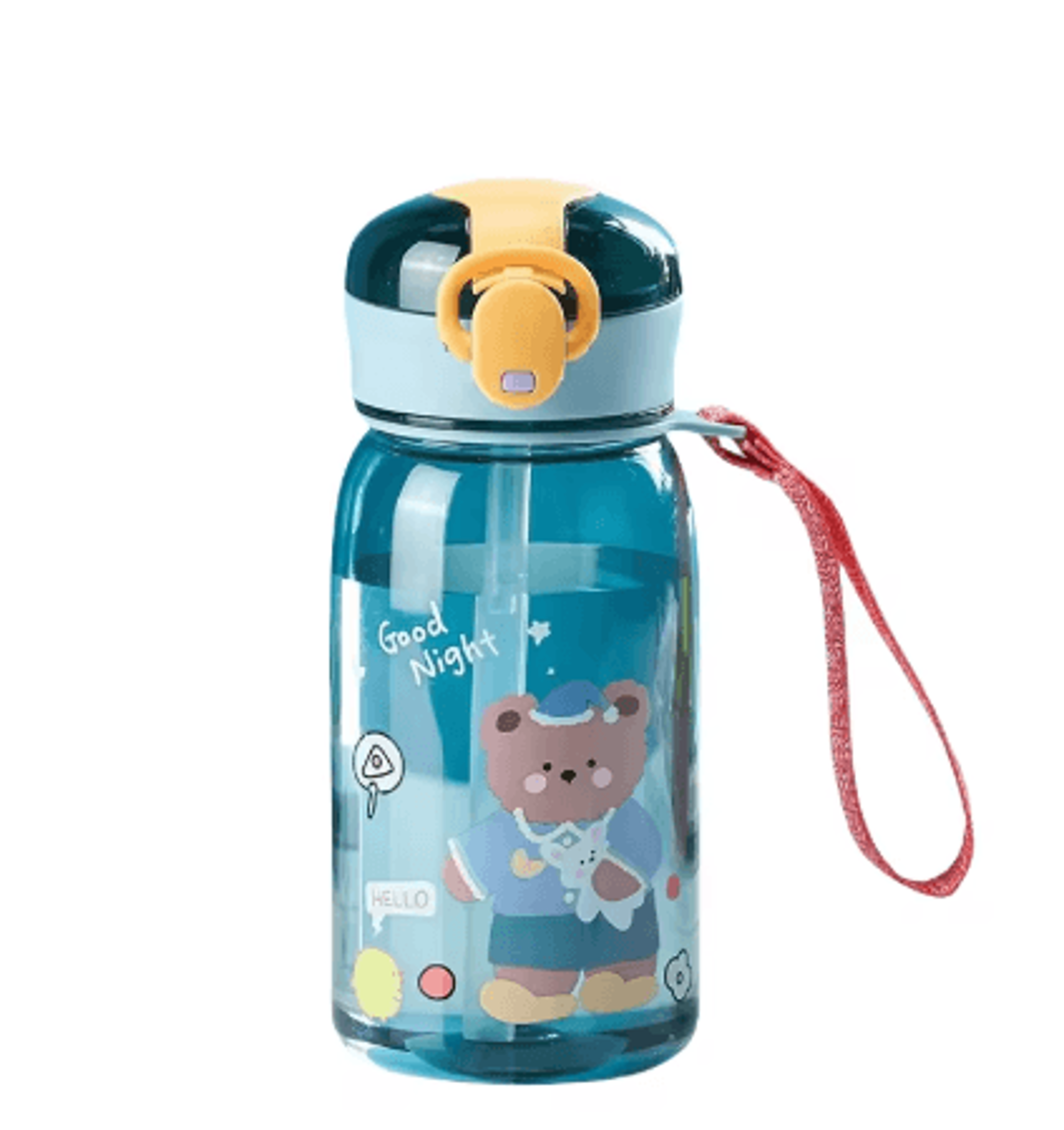 400ml Kids Cartoon Sippy Cup With Straw Leakproof Portable Water Bottle For Children 2