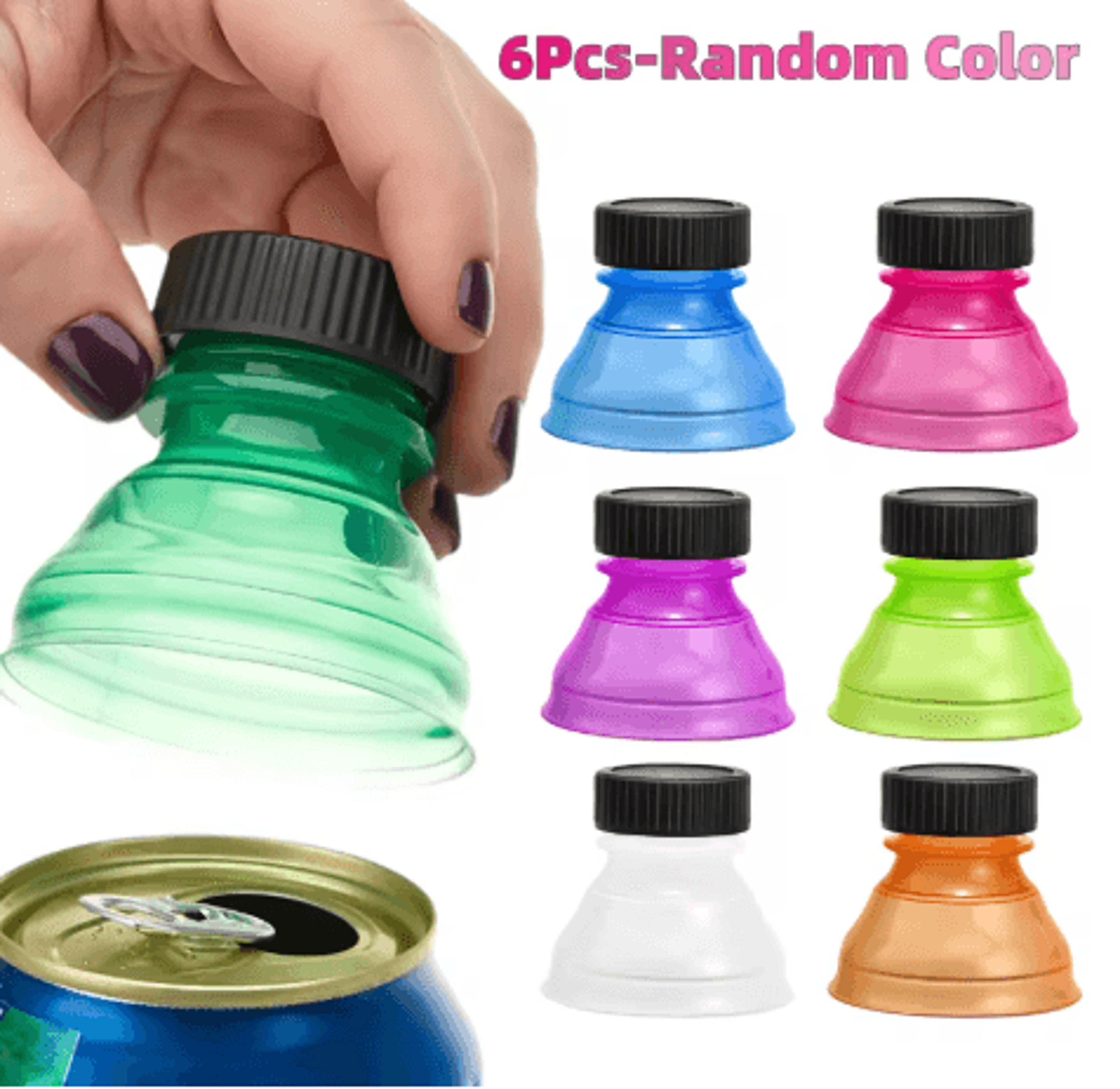 Reusable Airtight Bottle And Can Caps Soda Saver Dust Proof Covers For Beer Water And Drink Dispens 0