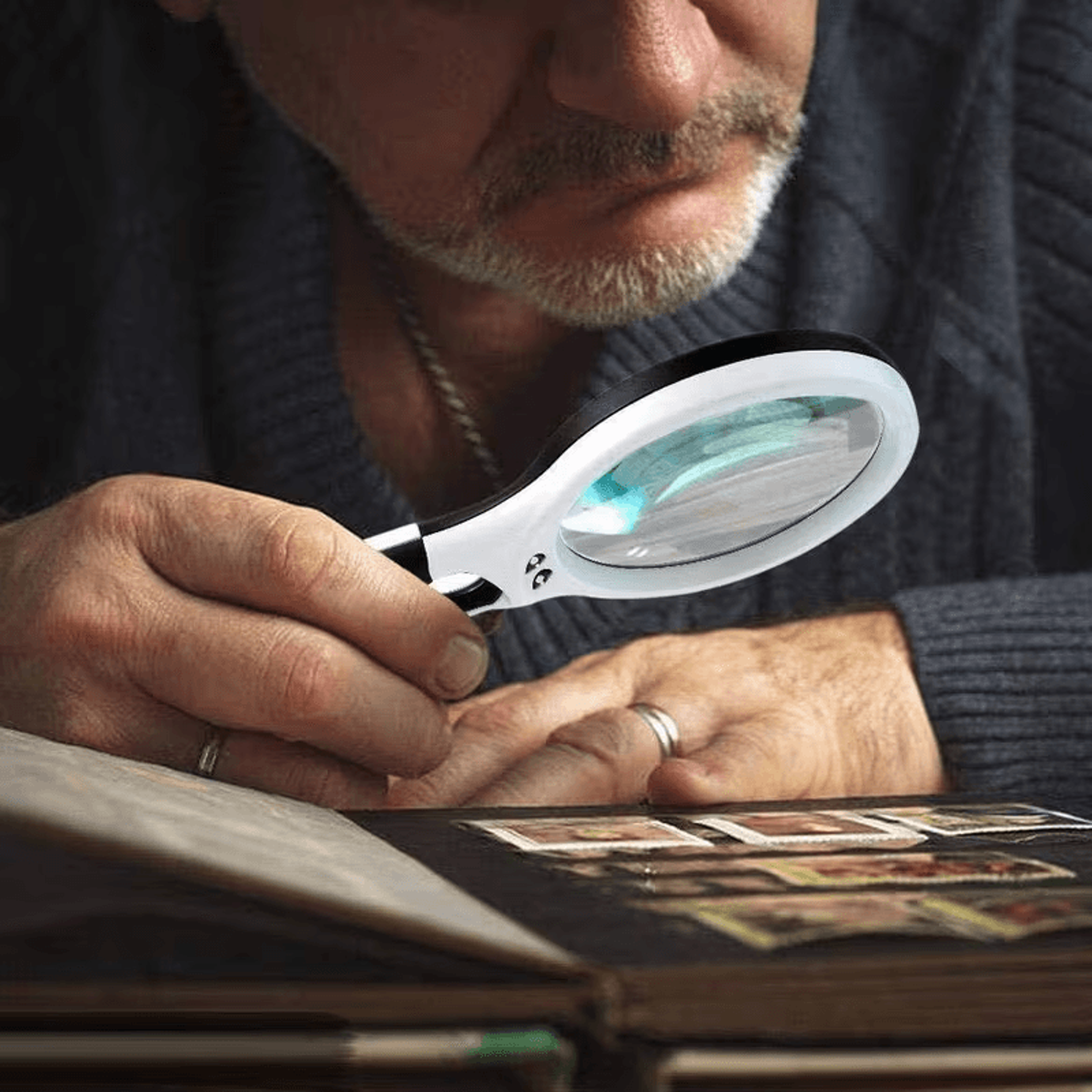 Highpowered LED magnifier for precision