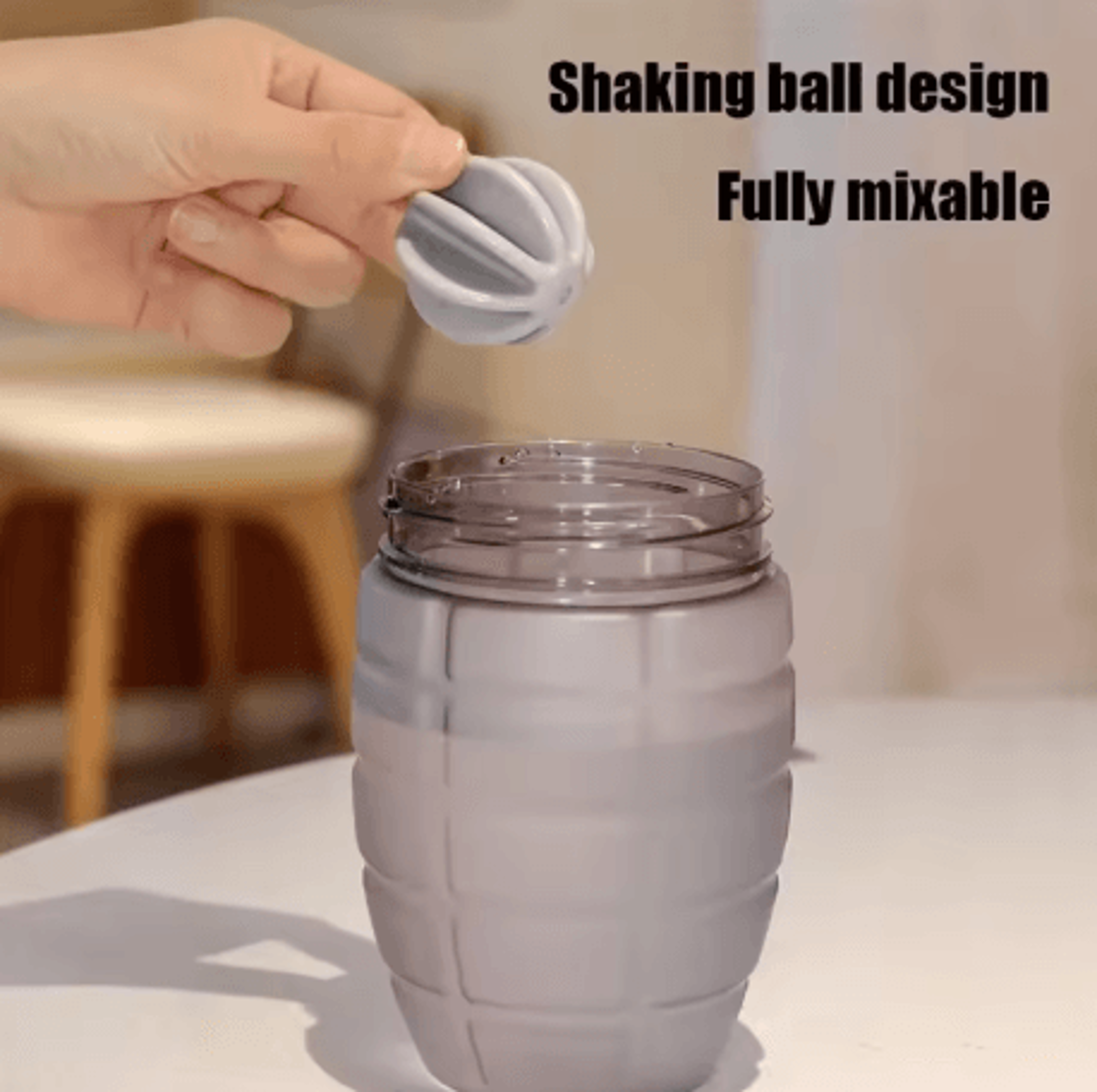 600ml Fitness Shaker Bottle High Capacity Protein Mixing Cup For Gym And Nutrition 1to 2 PC 10