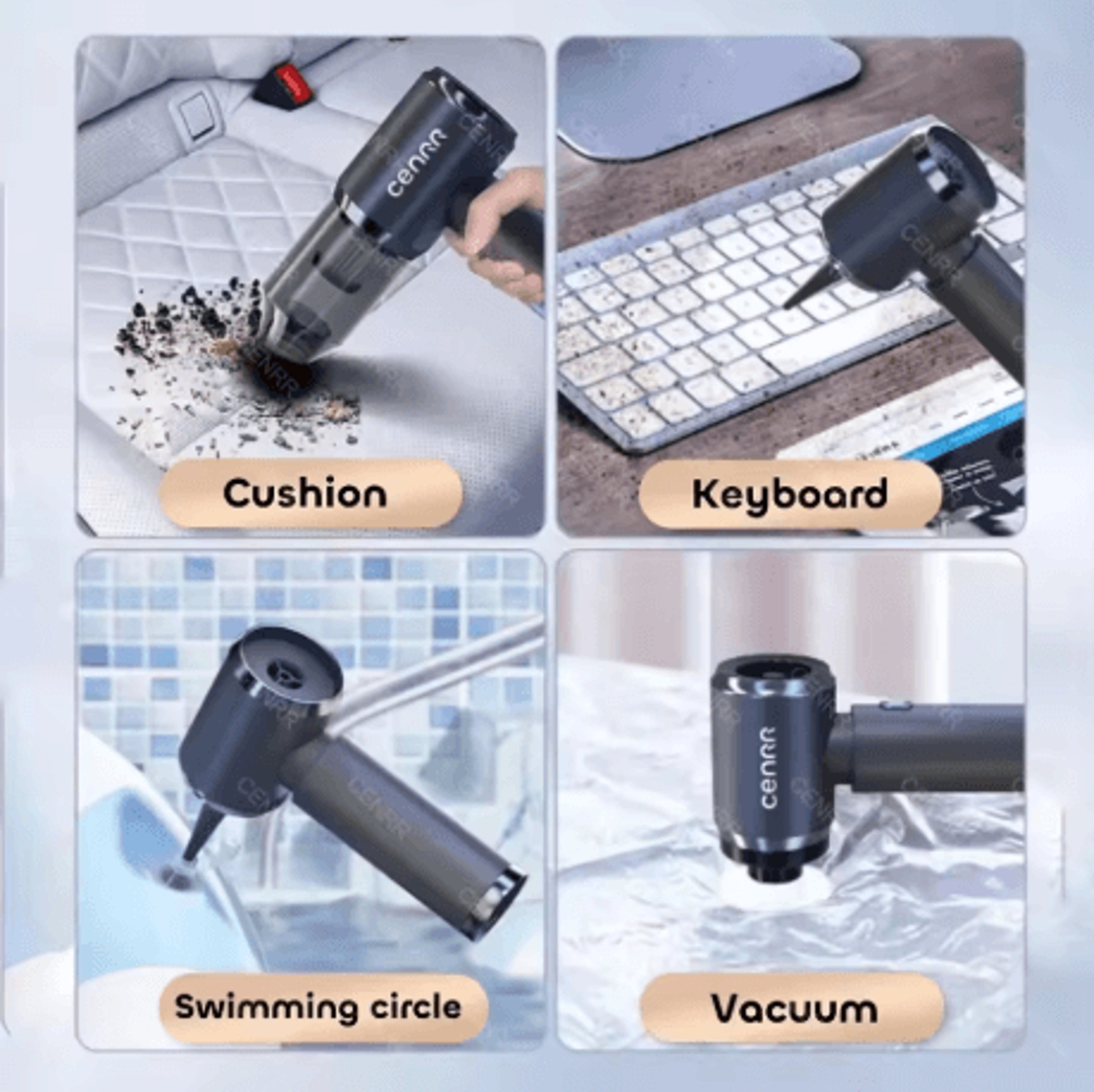 CENRR High Power Cordless Car Vacuum Cleaner Strong Suction Handheld Wireless Cleaning Machine – view 11