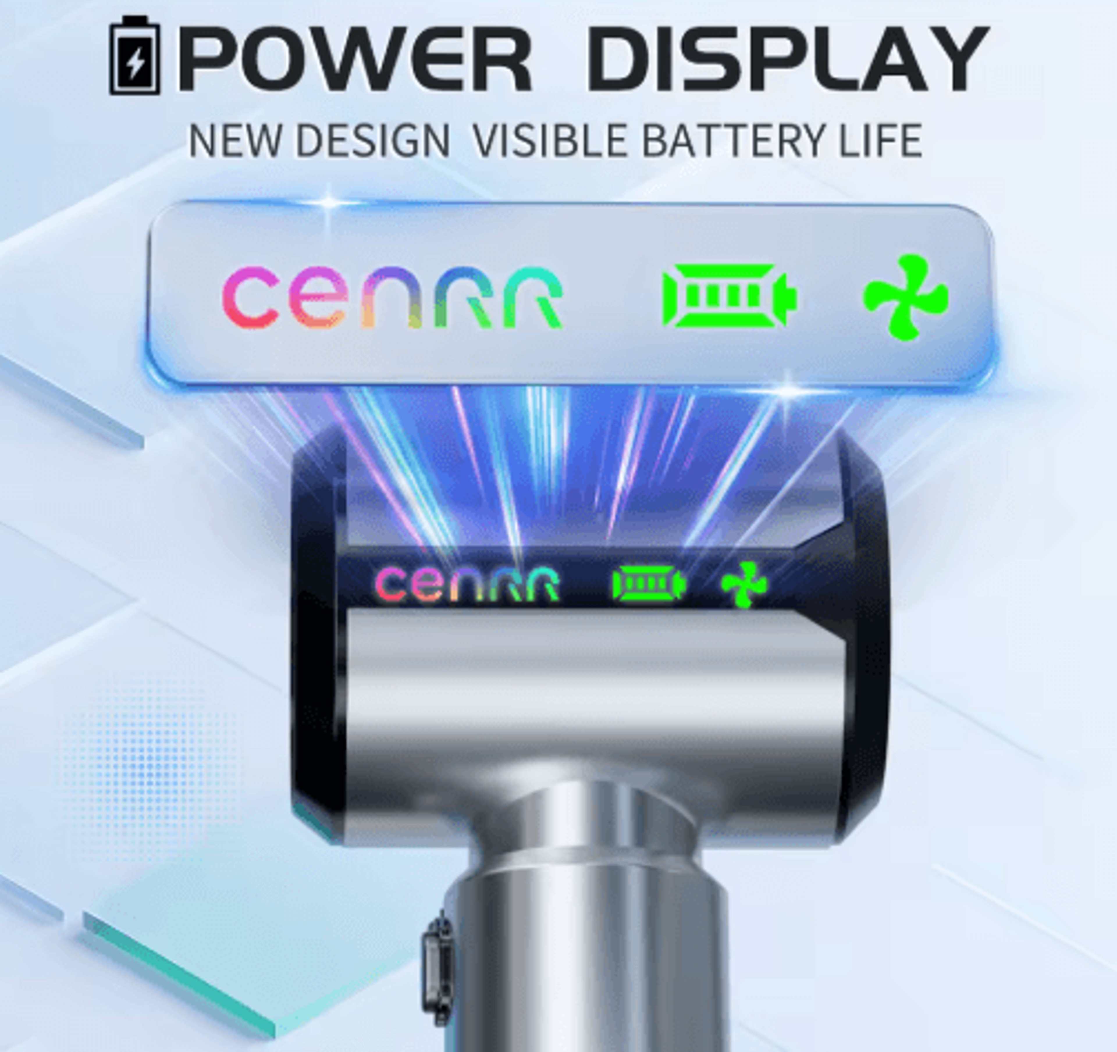 CENRR High Power Cordless Car Vacuum Cleaner Portable Handheld Vacuum With Strong Suction And Dust  4
