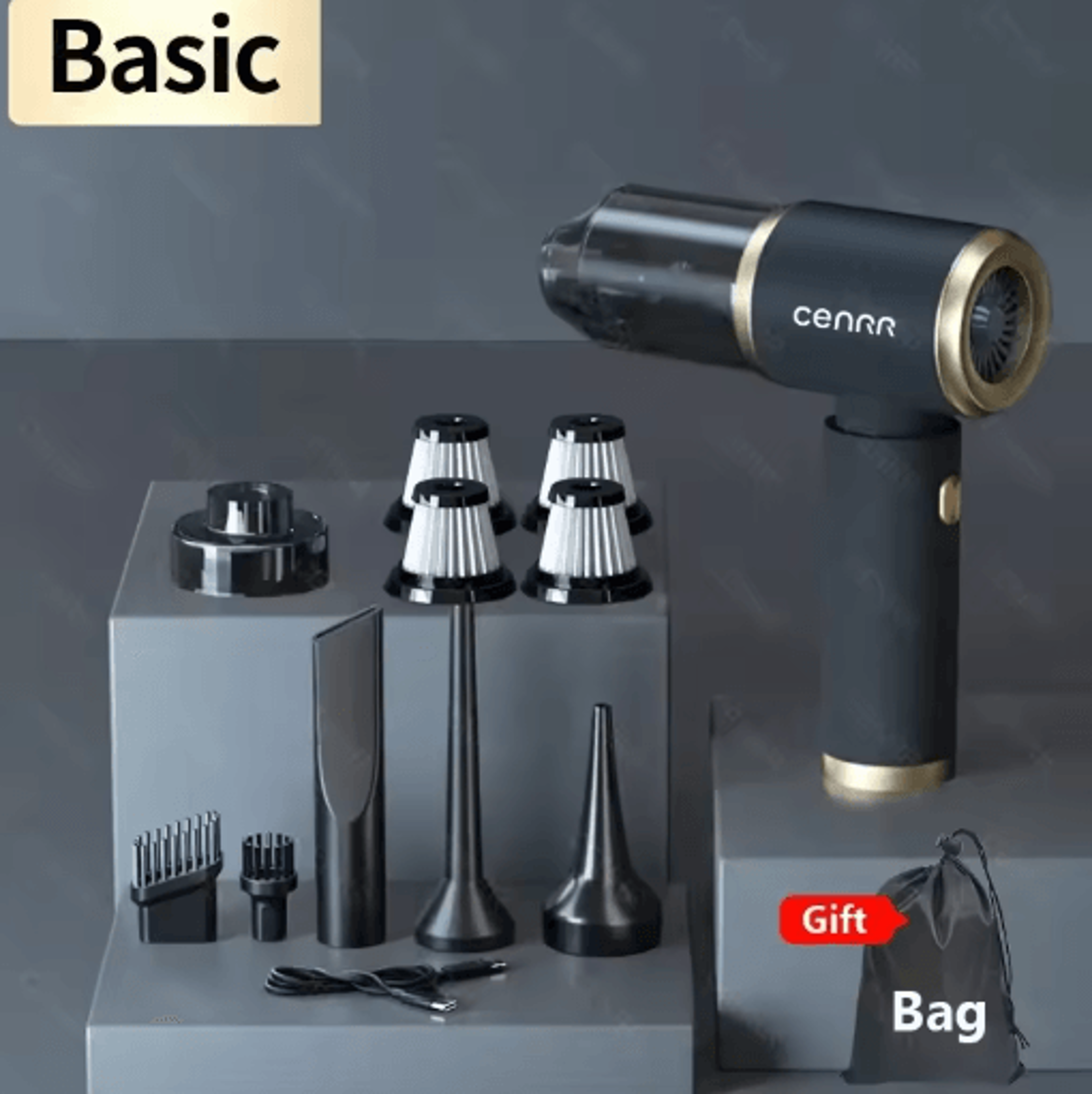 CENRR High Power Cordless Car Vacuum Cleaner Strong Suction Wireless Cleaning Machine 5