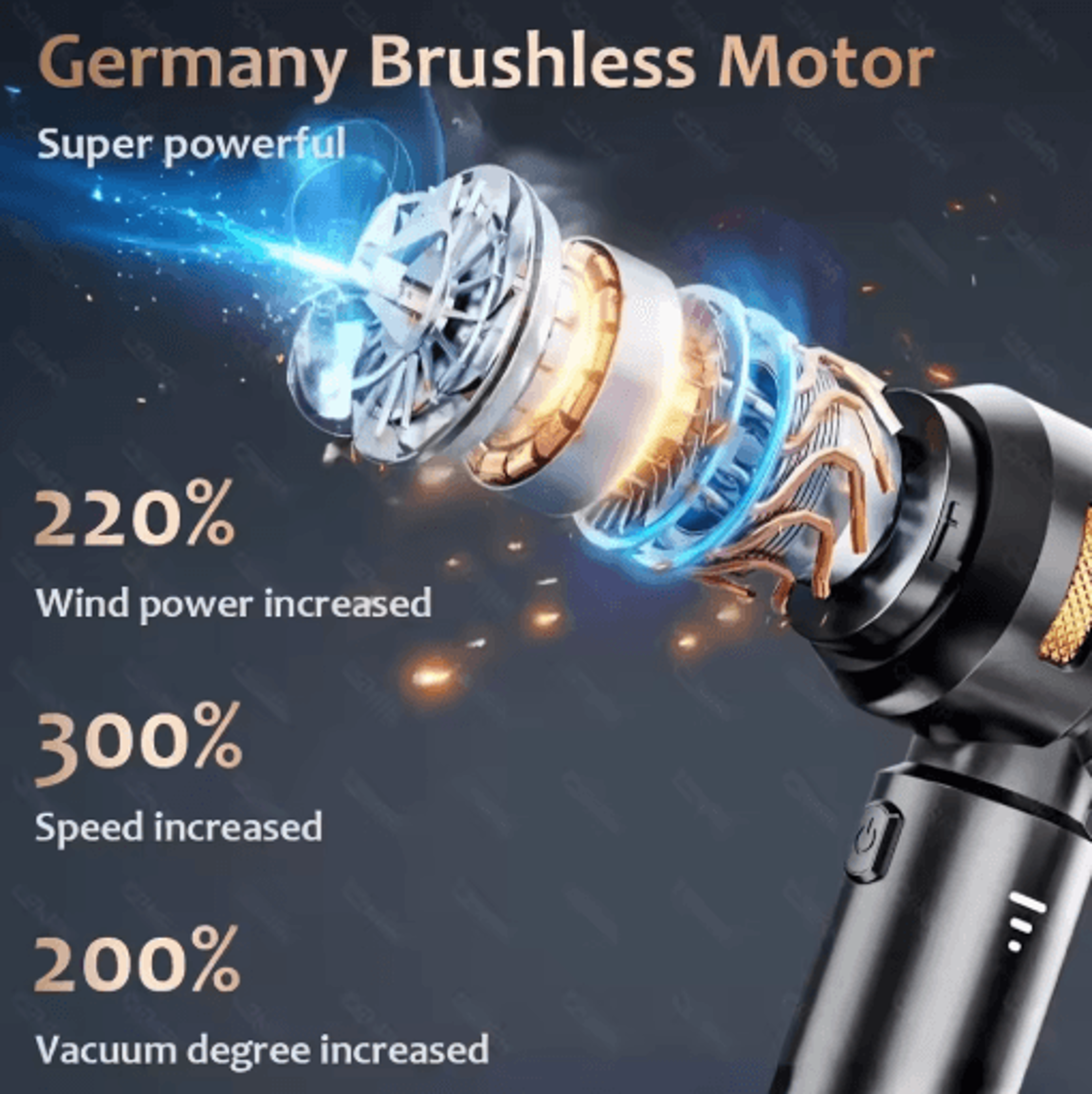 CENRR Cordless Handheld Car Vacuum Cleaner Powerful Portable Wireless Cleaner For Home And Auto 11