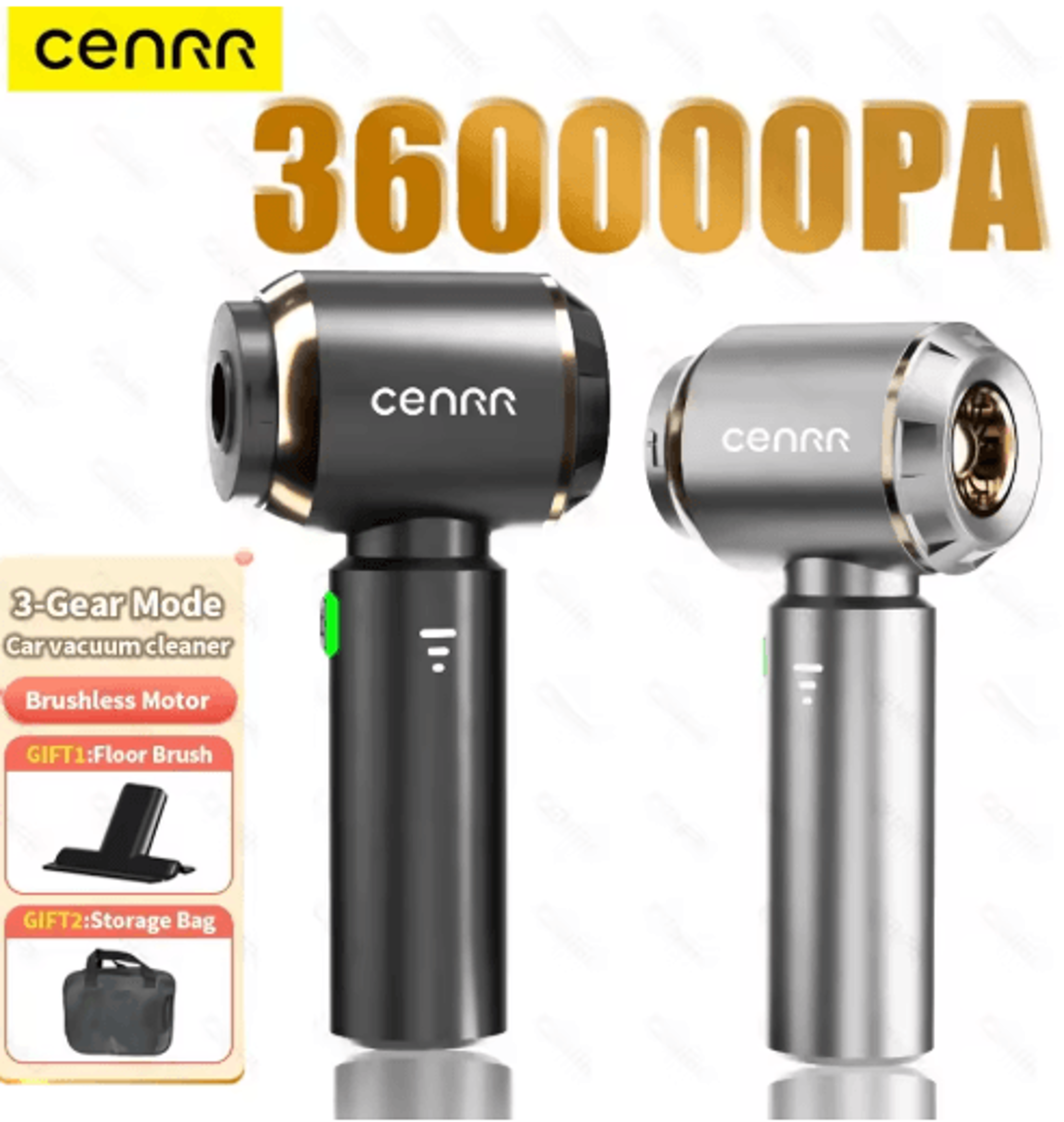 CENRR Mini Cordless Car Vacuum Cleaner Powerful Handheld Wireless Vacuum With Strong Suction 0