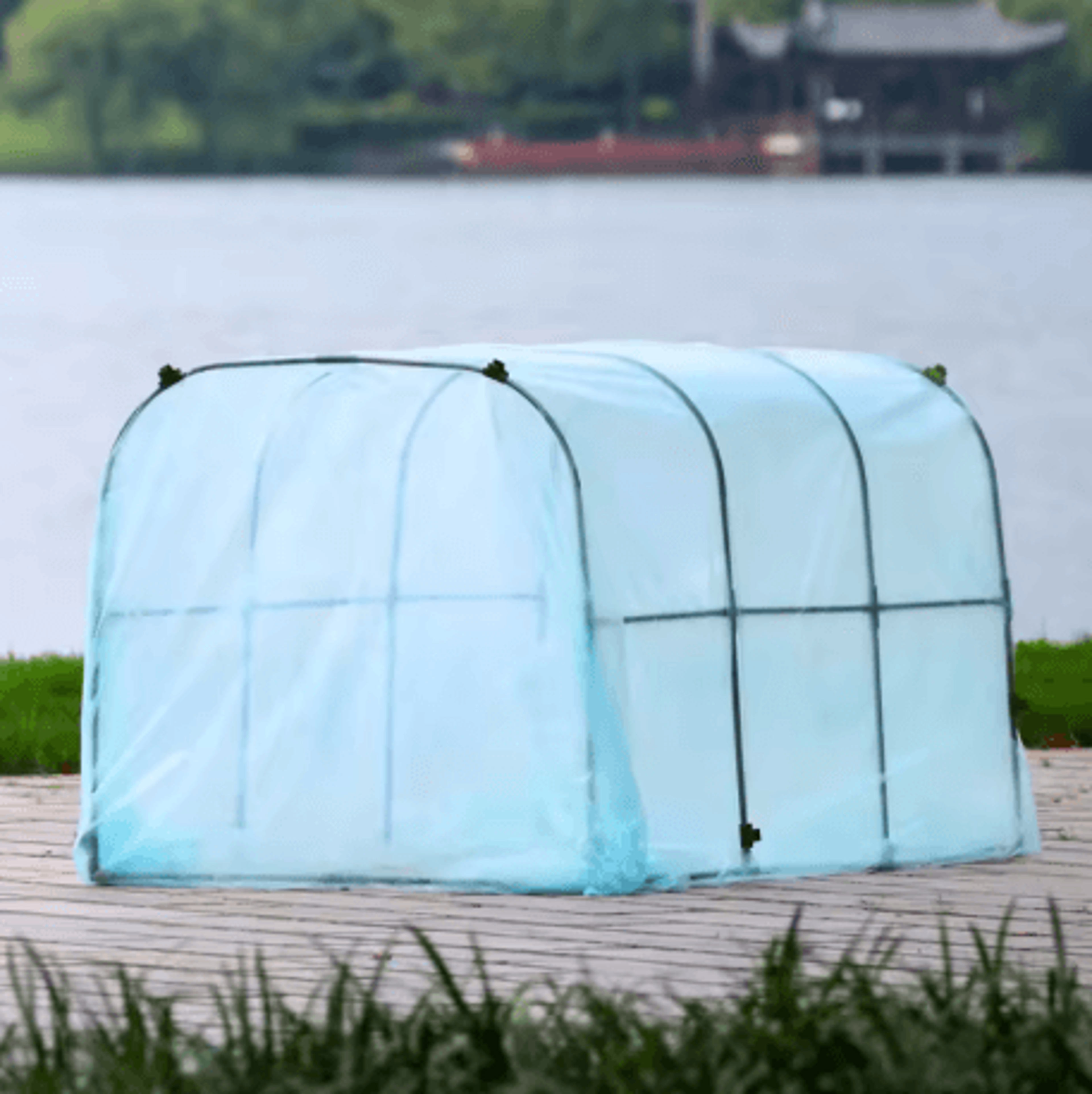 Winter Plant Protection Greenhouse Square Insulated Warm Shed For Balcony And Courtyard Vegetables 0