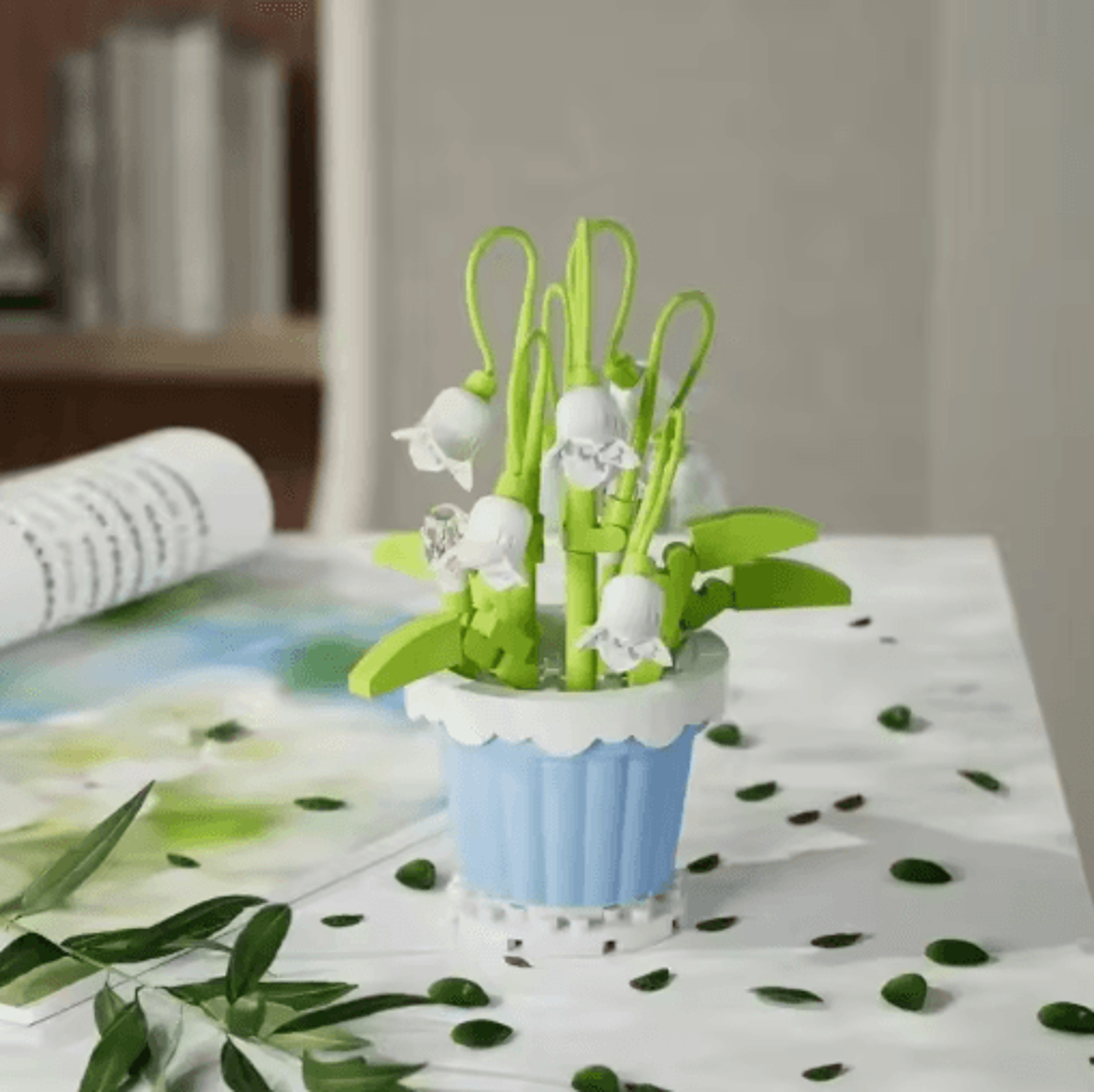 DIY Eternal Flower Building Blocks  Creative Assembling Toy For Kids  Decorative Gifts 12