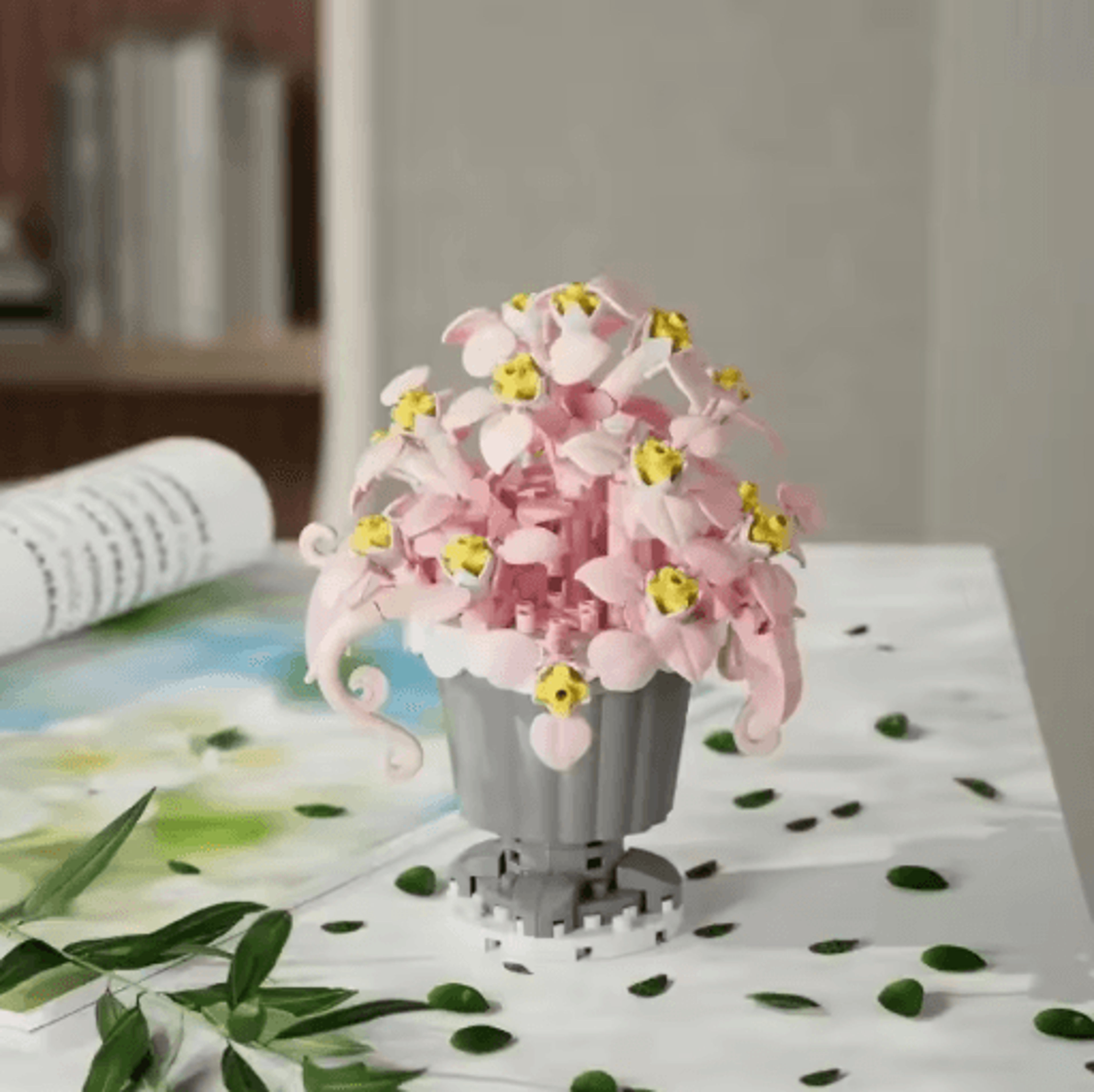 DIY Eternal Flower Building Blocks  Creative Assembling Toy For Kids  Decorative Gifts 6