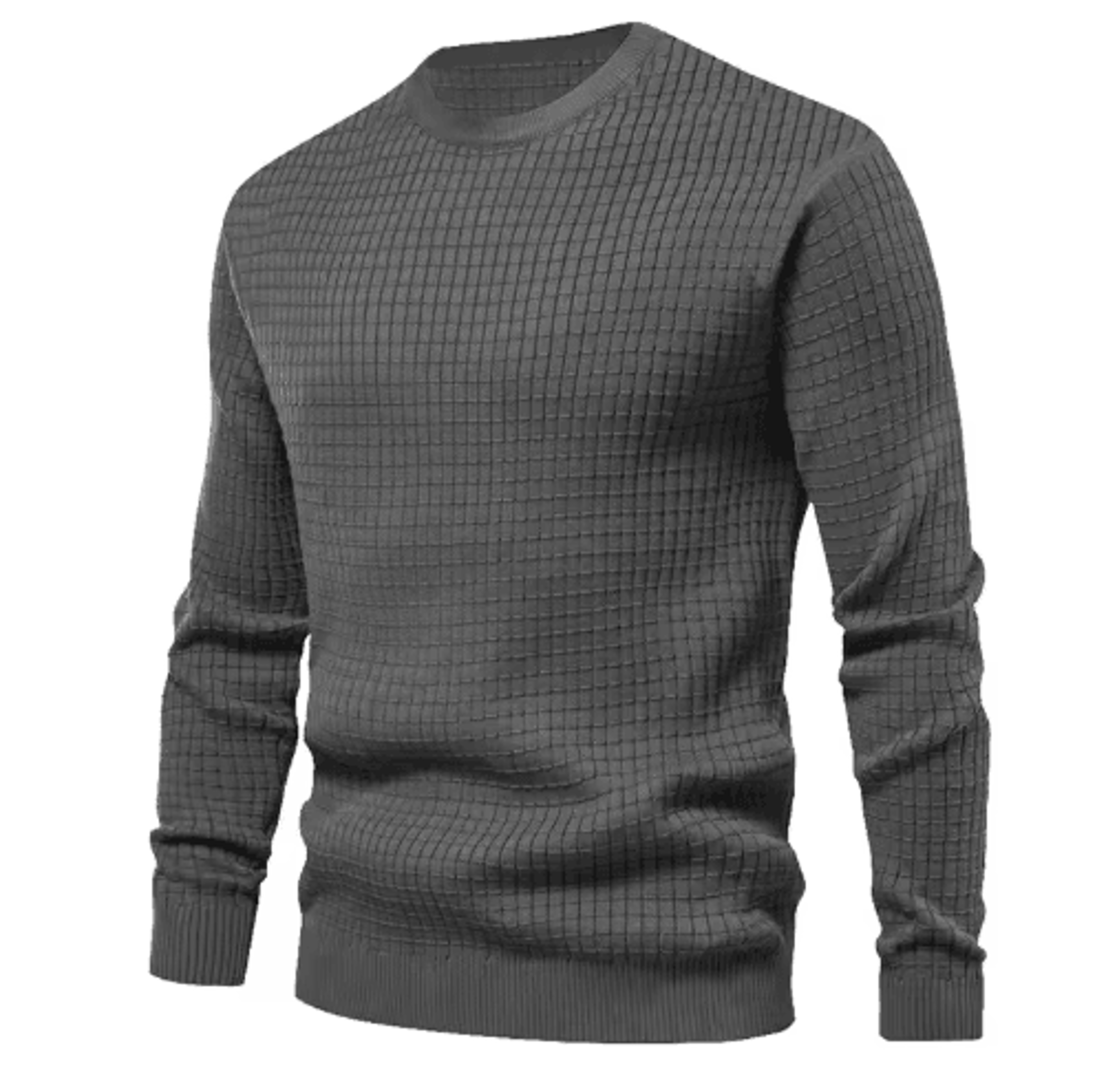 Mens Crew Neck Sweatshirt Solid Color Spring Jogging And Outdoor Sweatwear 9